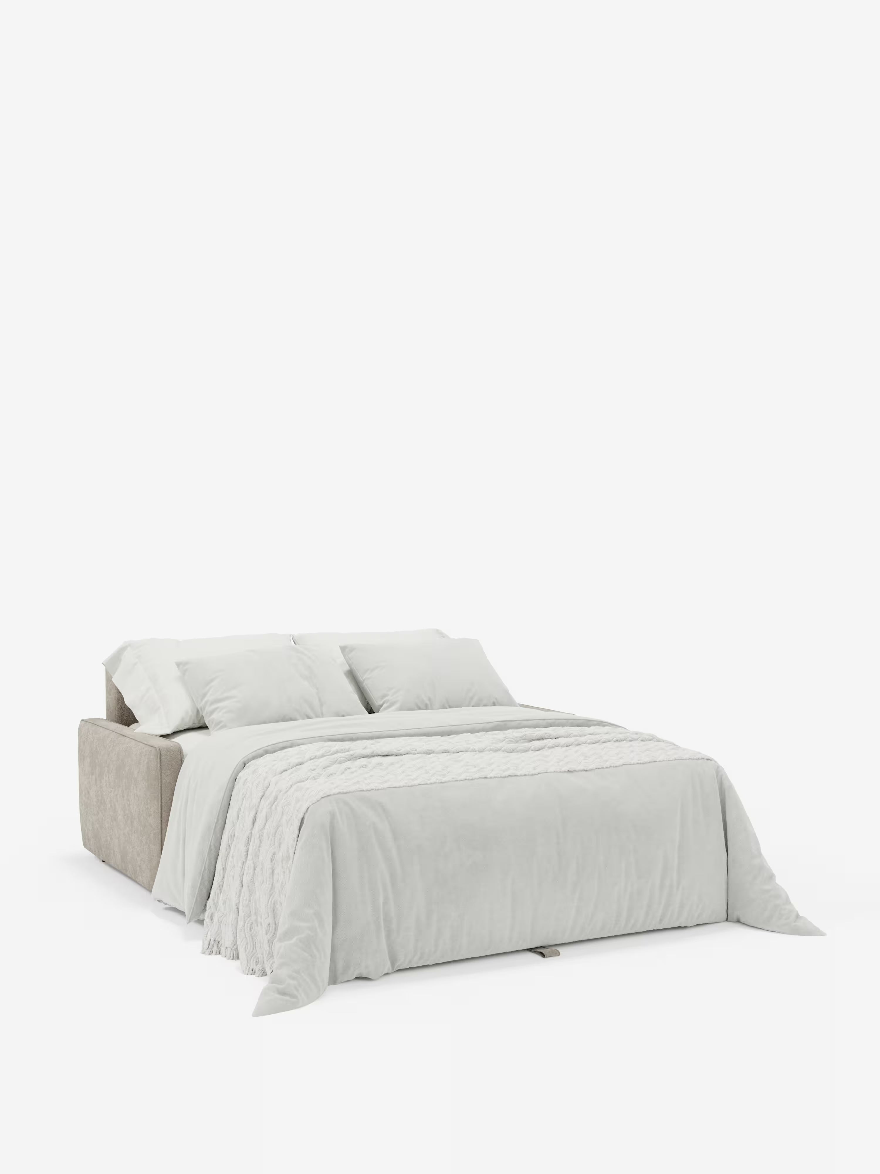 Nivon divano letto moderno 2 e 3 posti - materasso H16 cm e poggiatesta regolabili in tessuto smacchiabile
