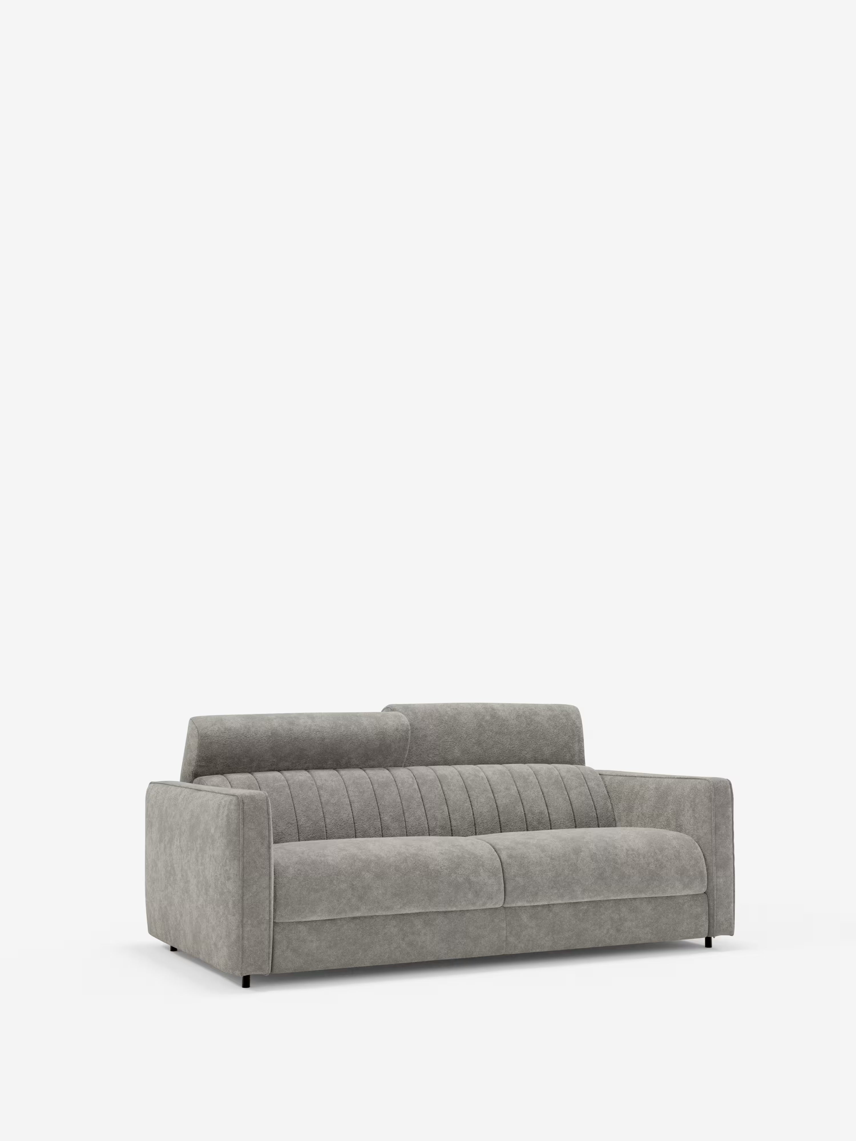 Nivon divano letto moderno 2 e 3 posti - materasso H16 cm e poggiatesta regolabili in tessuto smacchiabile