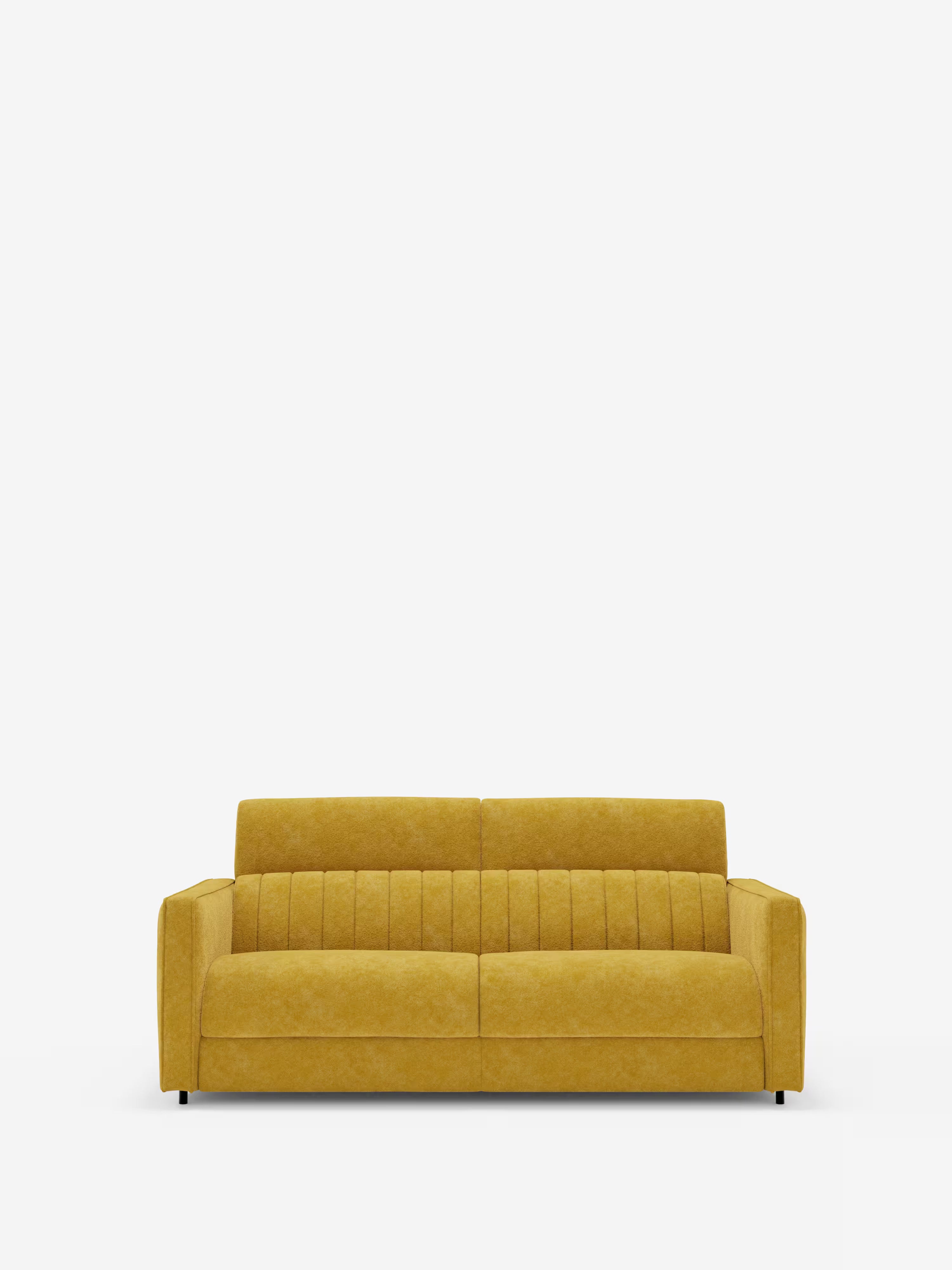 Nivon divano letto moderno 2 e 3 posti - materasso H16 cm e poggiatesta regolabili in tessuto smacchiabile