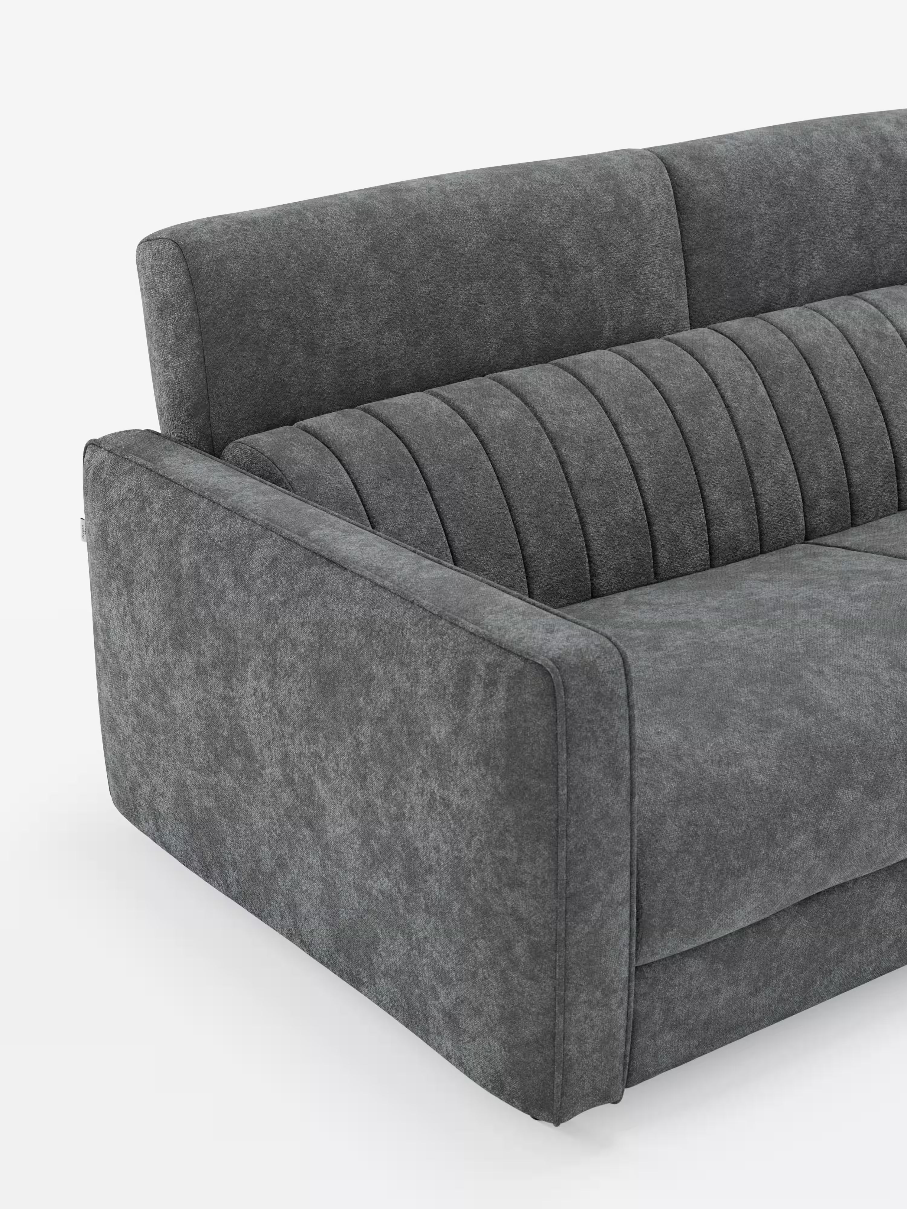 Nivon divano letto moderno 2 e 3 posti - materasso H16 cm e poggiatesta regolabili in tessuto smacchiabile