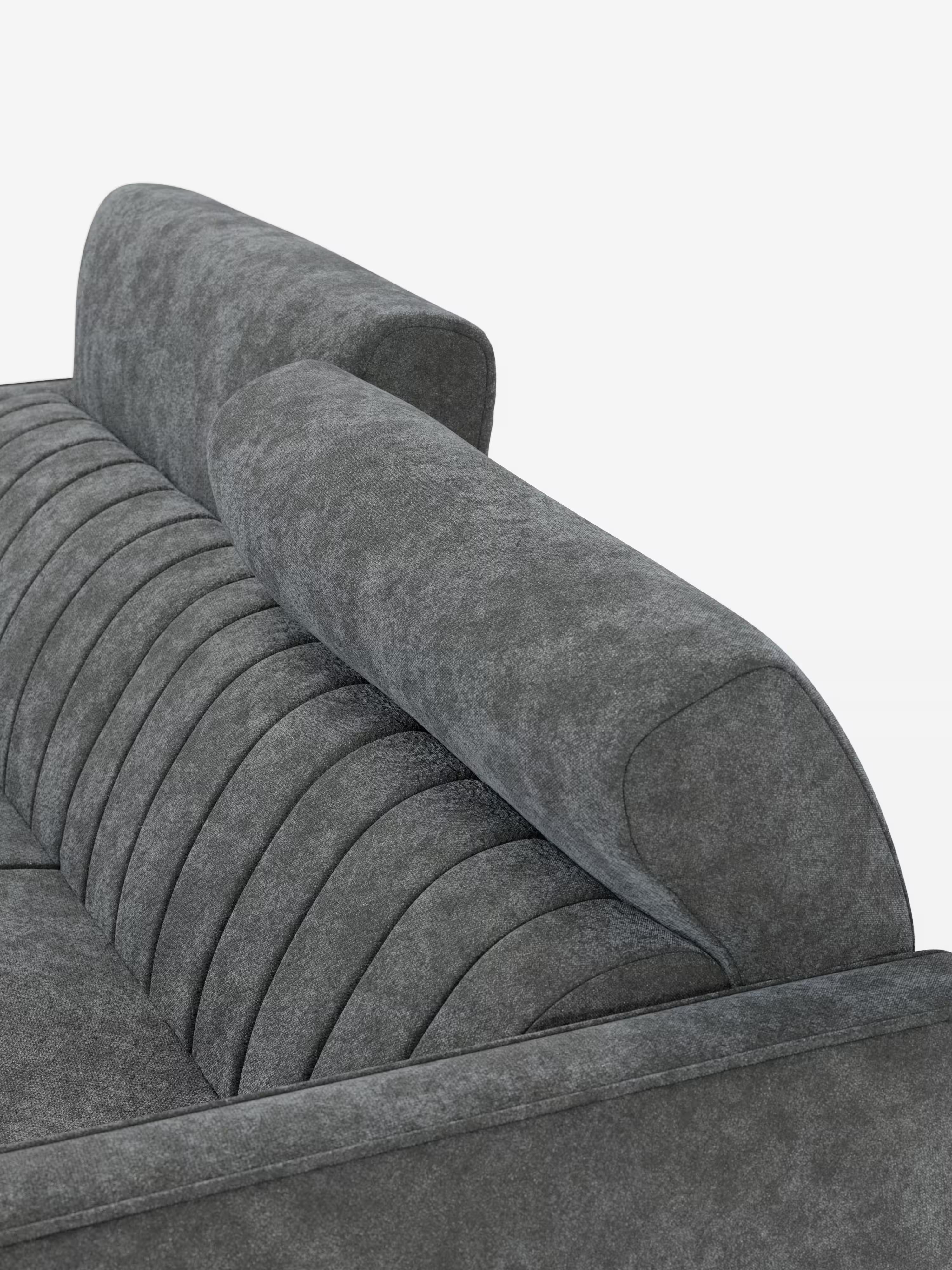 Nivon divano letto moderno 2 e 3 posti - materasso H16 cm e poggiatesta regolabili in tessuto smacchiabile