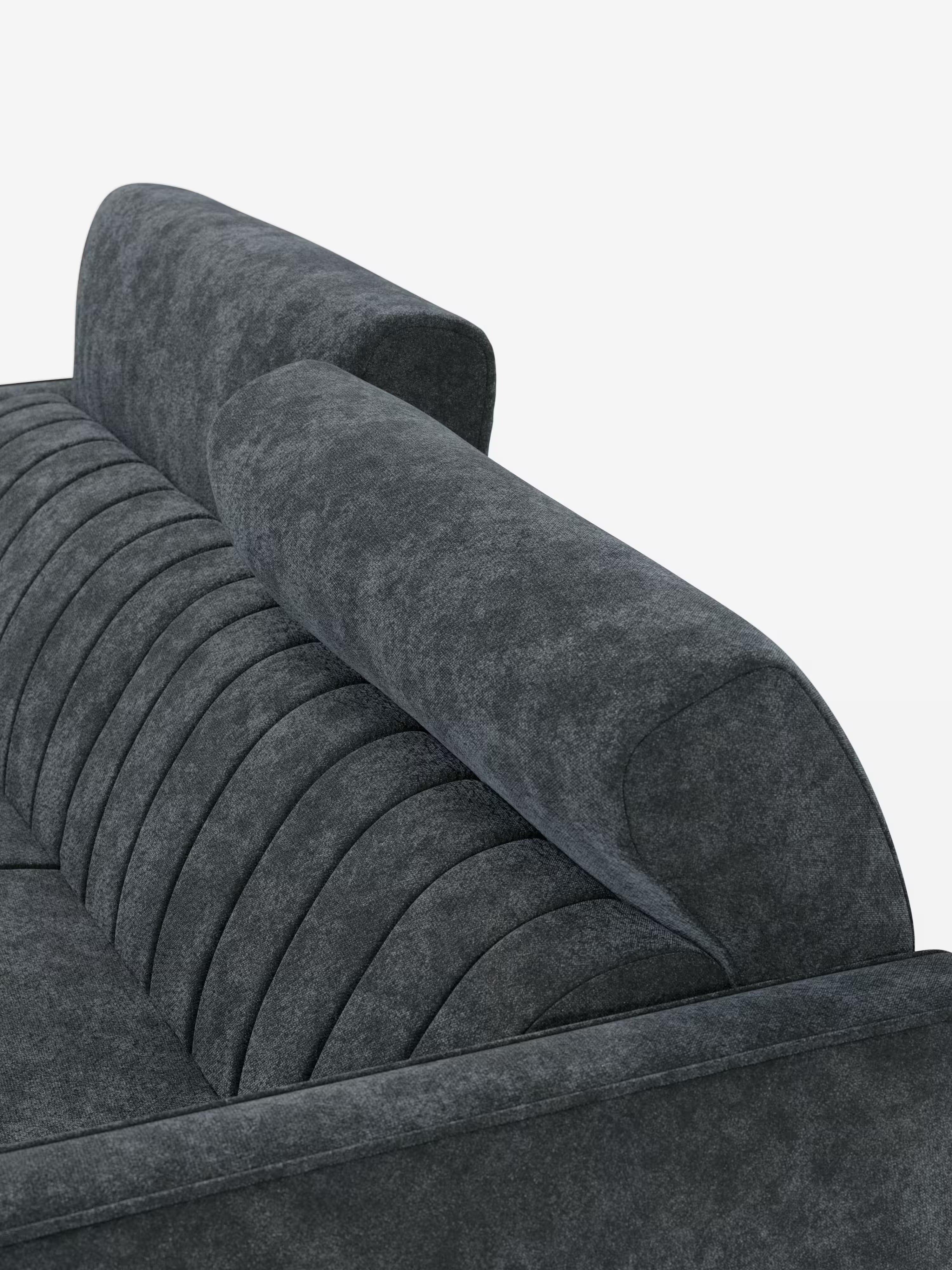Nivon divano letto moderno 2 e 3 posti - materasso H16 cm e poggiatesta regolabili in tessuto smacchiabile