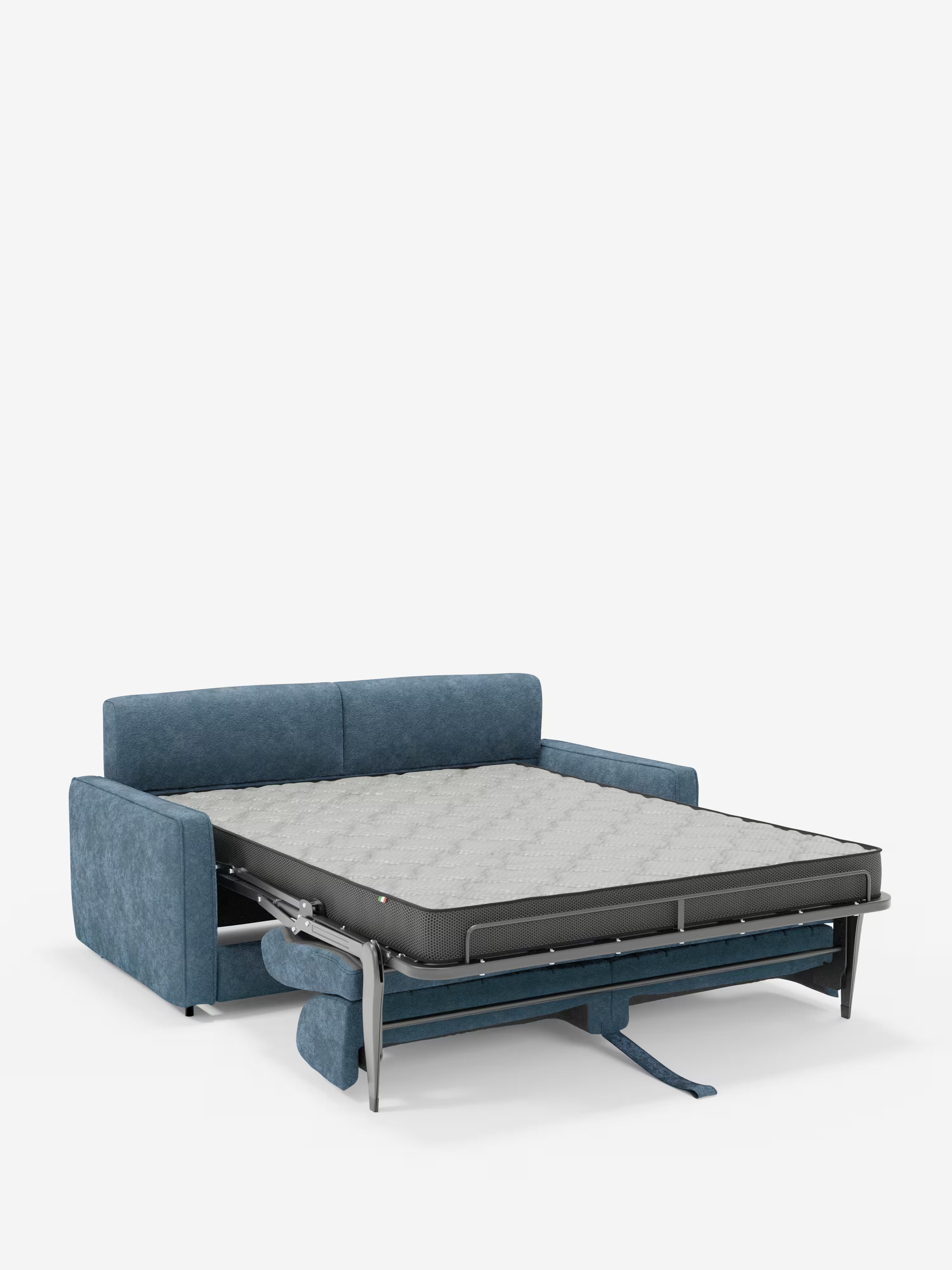 Nivon divano letto moderno 2 e 3 posti - materasso H16 cm e poggiatesta regolabili in tessuto smacchiabile