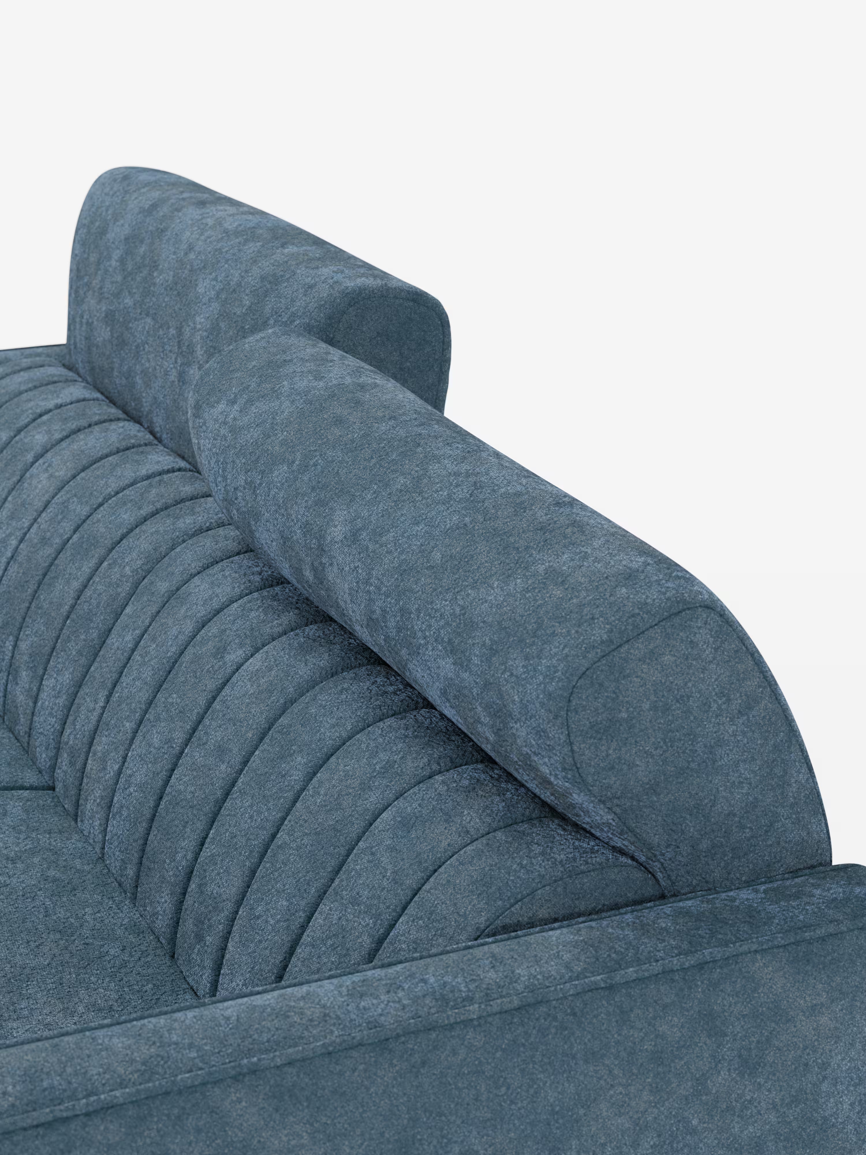 Nivon divano letto moderno 2 e 3 posti - materasso H16 cm e poggiatesta regolabili in tessuto smacchiabile