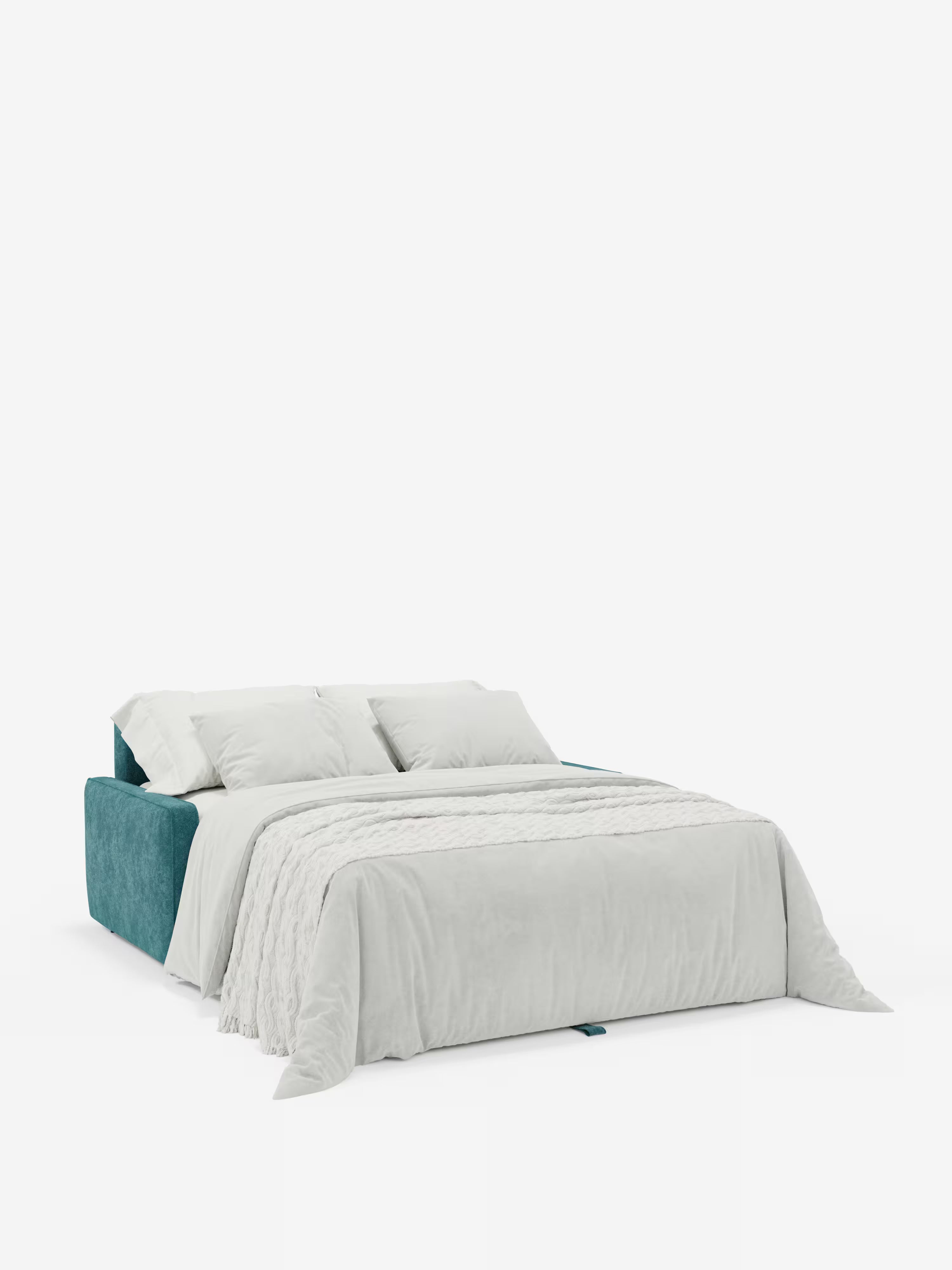 Nivon divano letto moderno 2 e 3 posti - materasso H16 cm e poggiatesta regolabili in tessuto smacchiabile