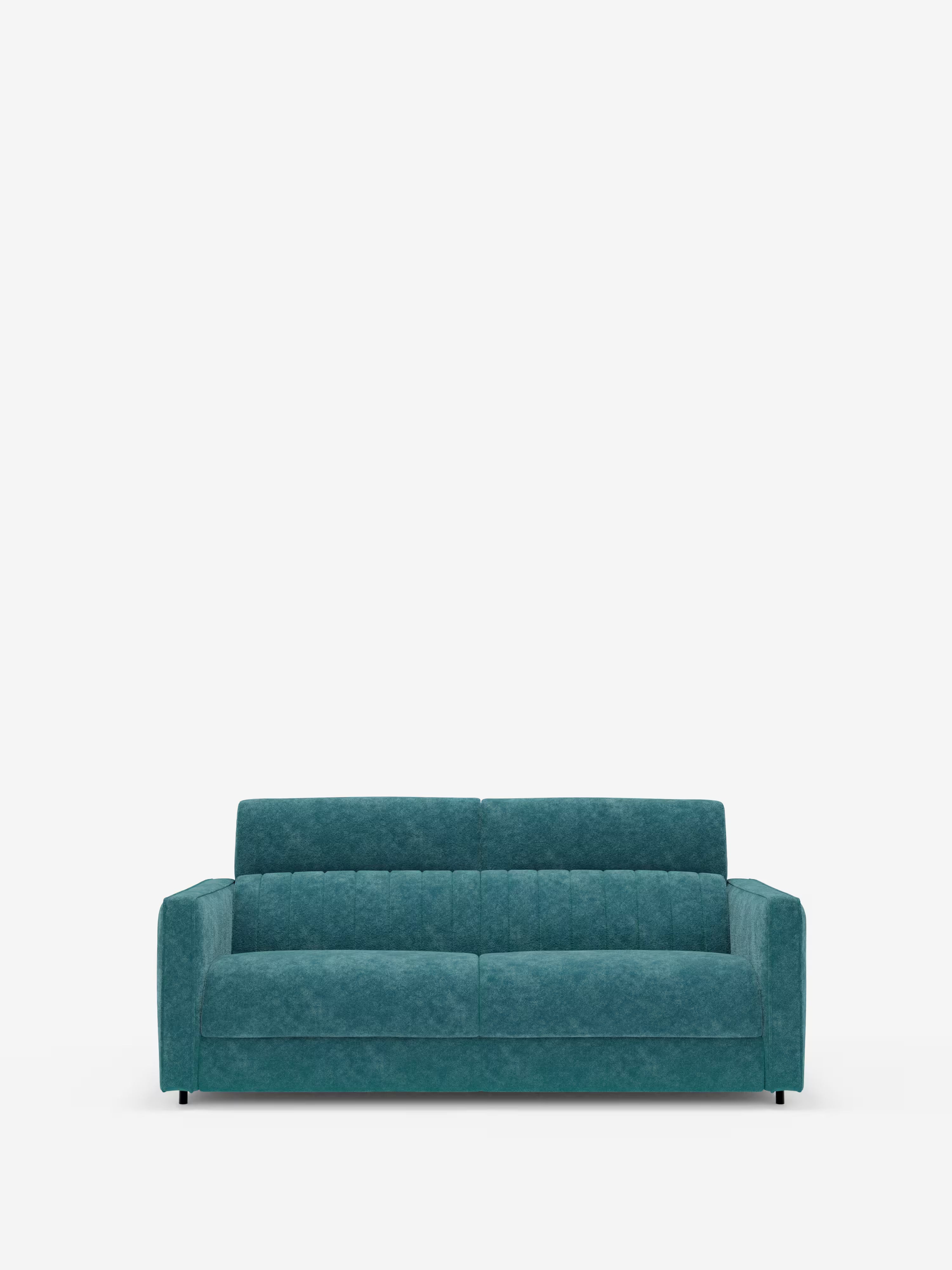 Nivon divano letto moderno 2 e 3 posti - materasso H16 cm e poggiatesta regolabili in tessuto smacchiabile