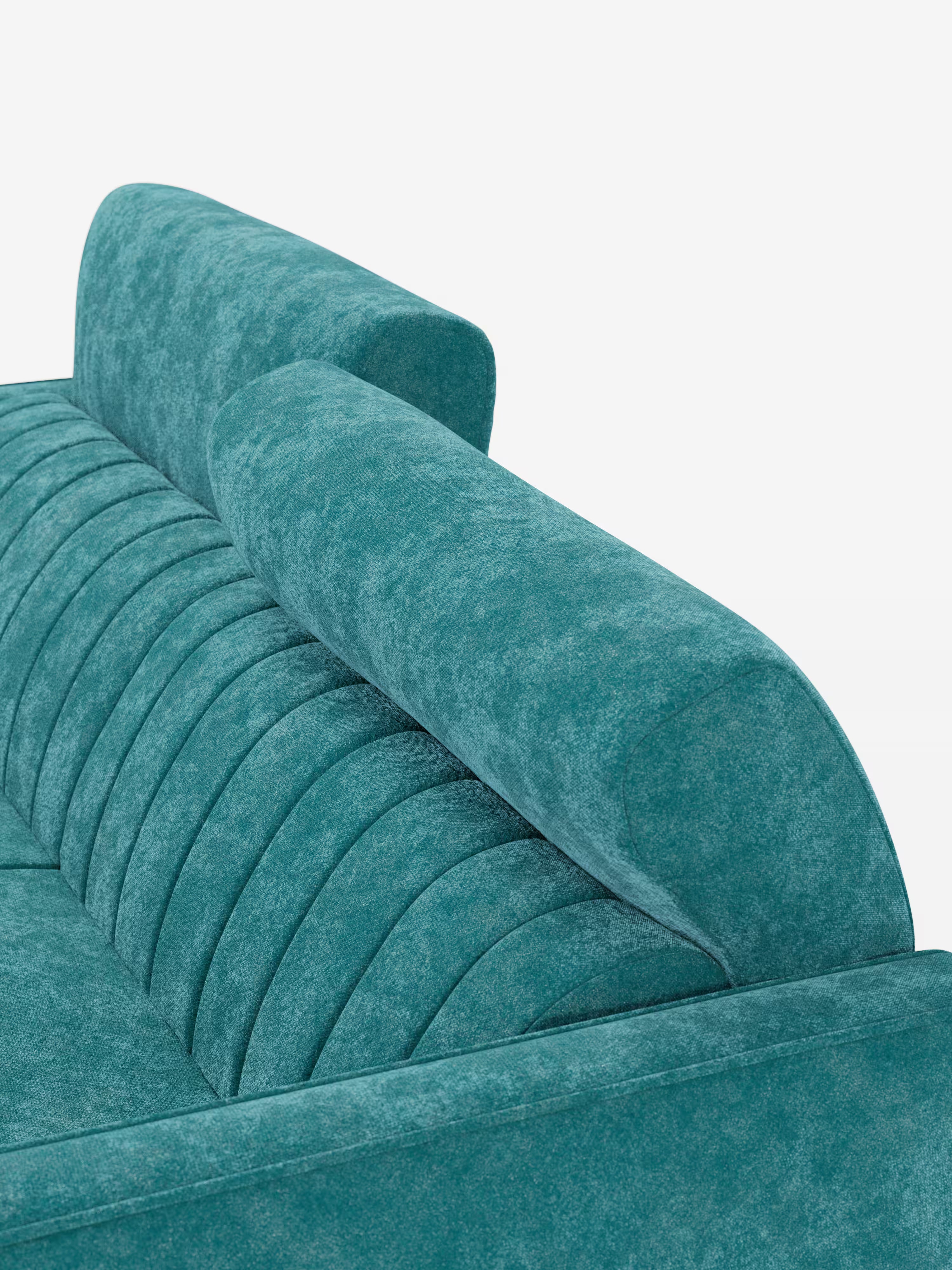 Nivon divano letto moderno 2 e 3 posti - materasso H16 cm e poggiatesta regolabili in tessuto smacchiabile