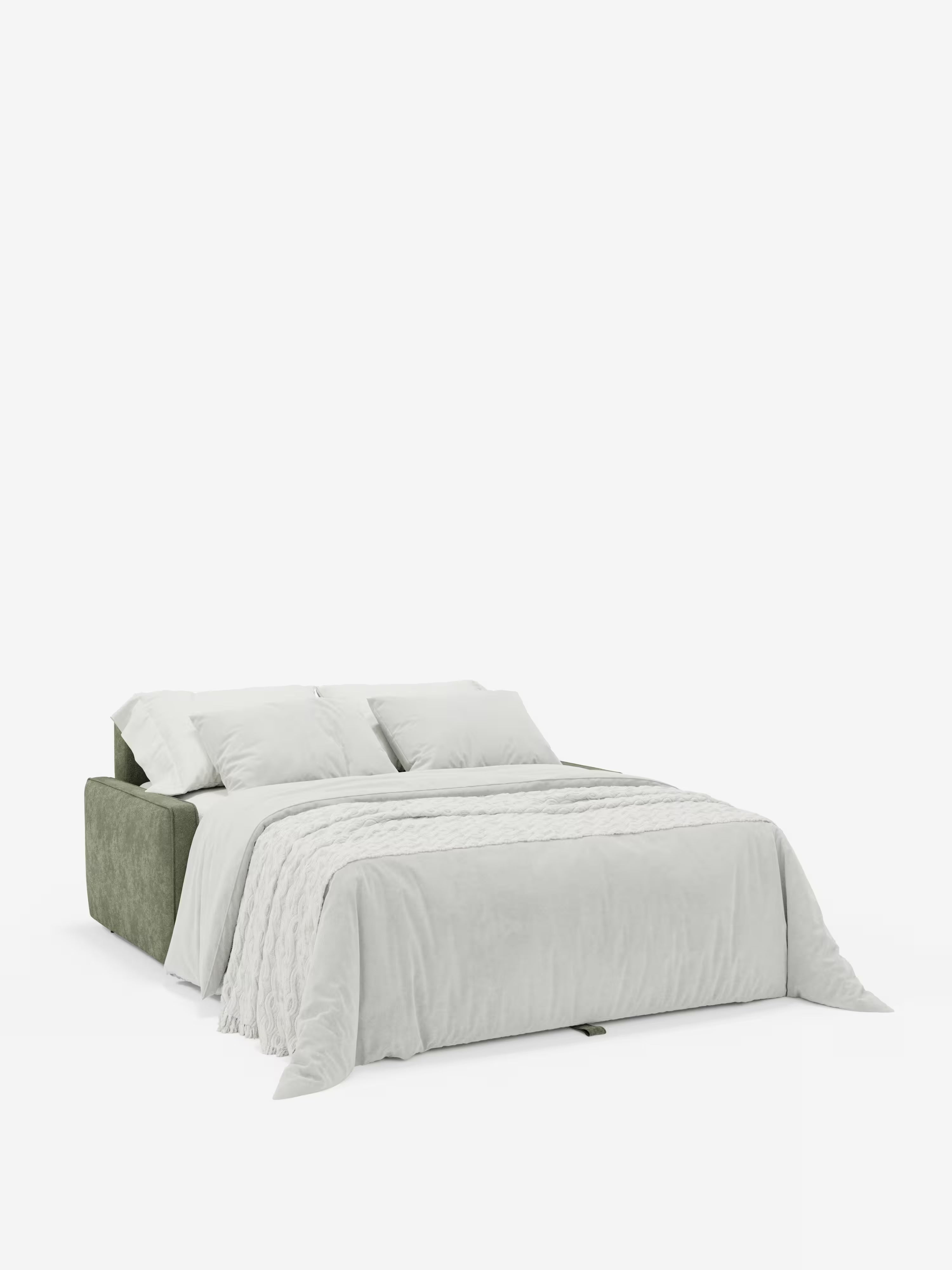 Nivon divano letto moderno 2 e 3 posti - materasso H16 cm e poggiatesta regolabili in tessuto smacchiabile