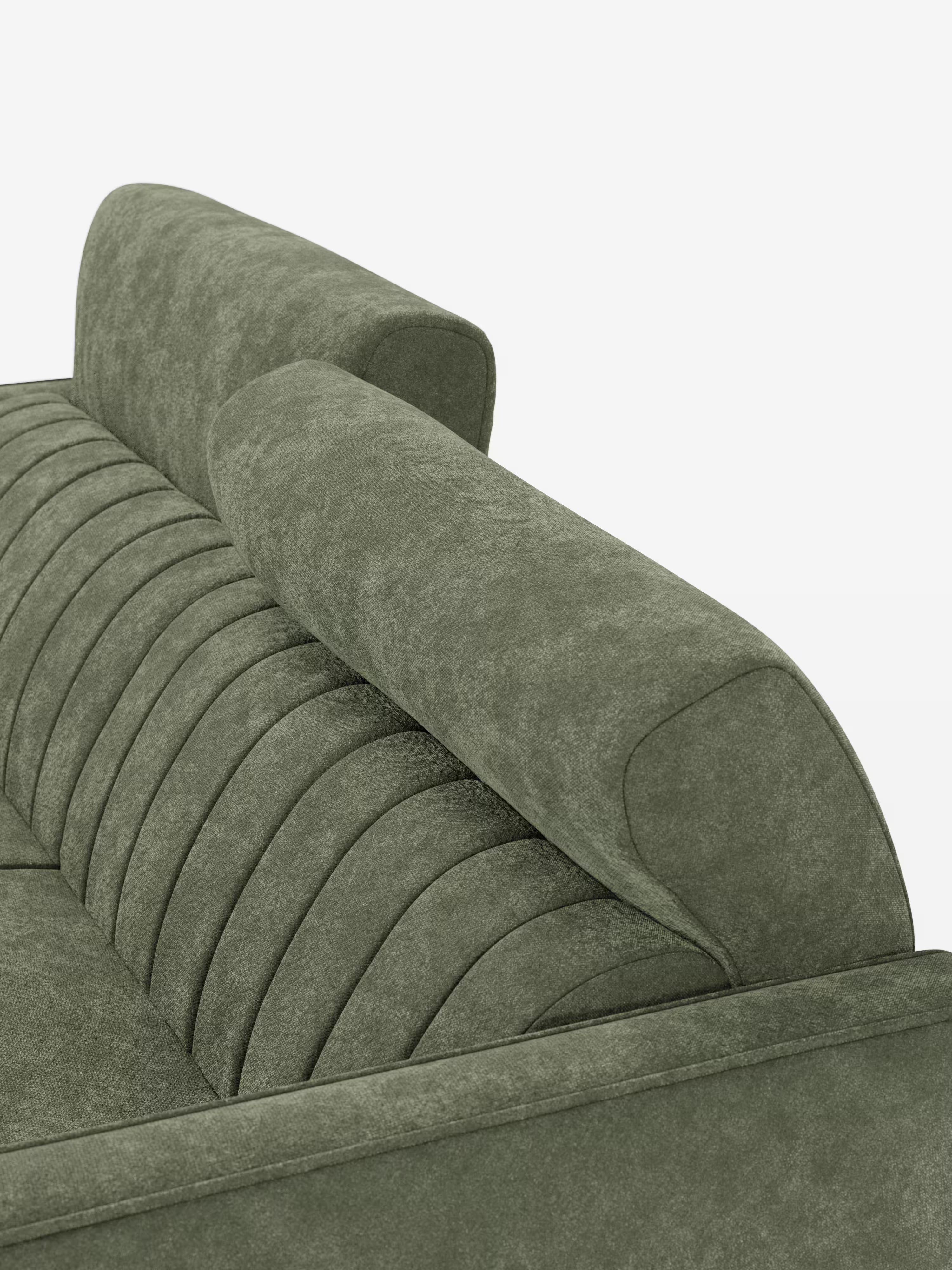 Nivon divano letto moderno 2 e 3 posti - materasso H16 cm e poggiatesta regolabili in tessuto smacchiabile