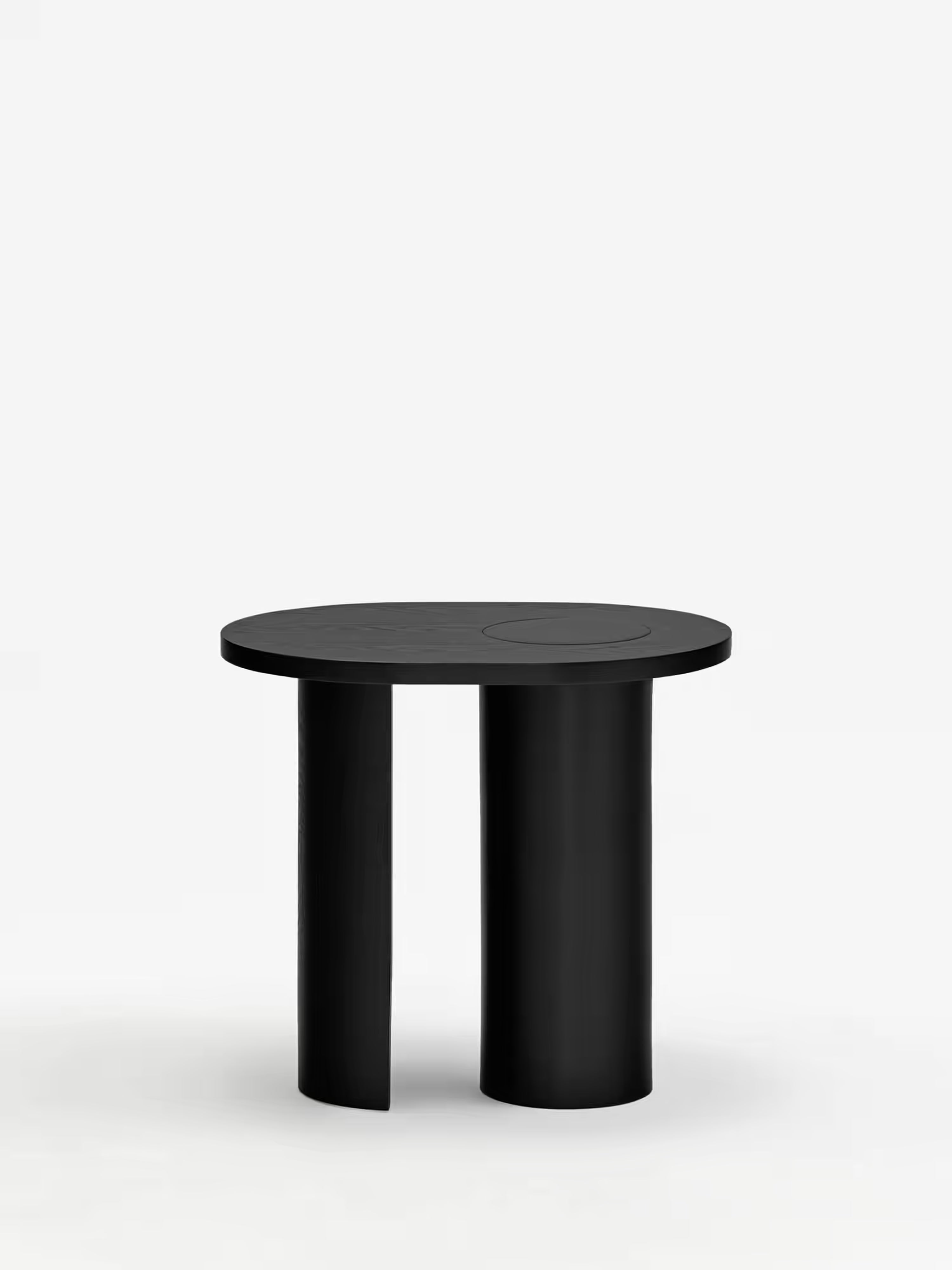 Nori Tavolino d’appoggio ovale in 3 finiture - design moderno 60 × 45 cm
