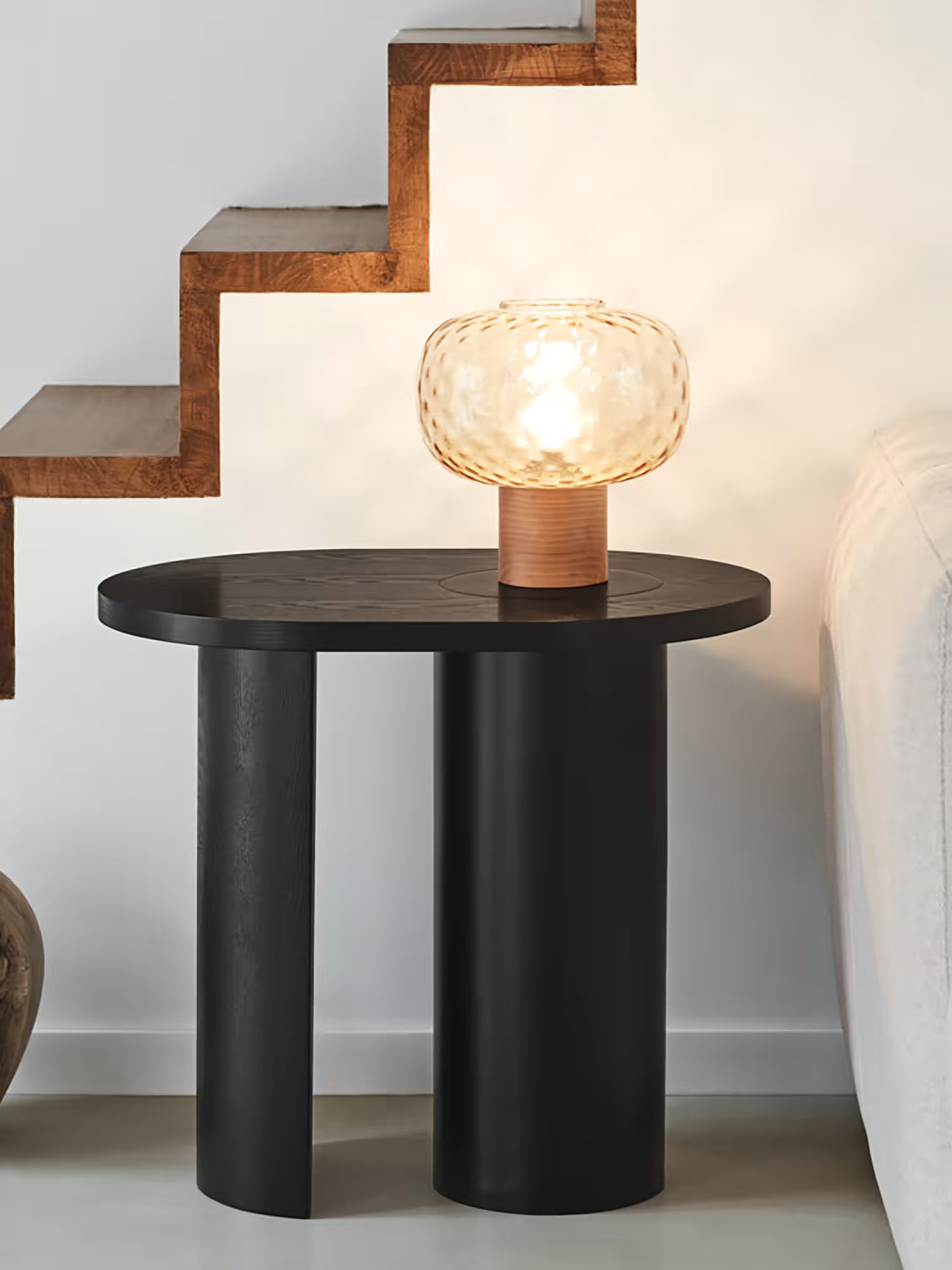 Nori Tavolino d’appoggio ovale in 3 finiture - design moderno 60 × 45 cm