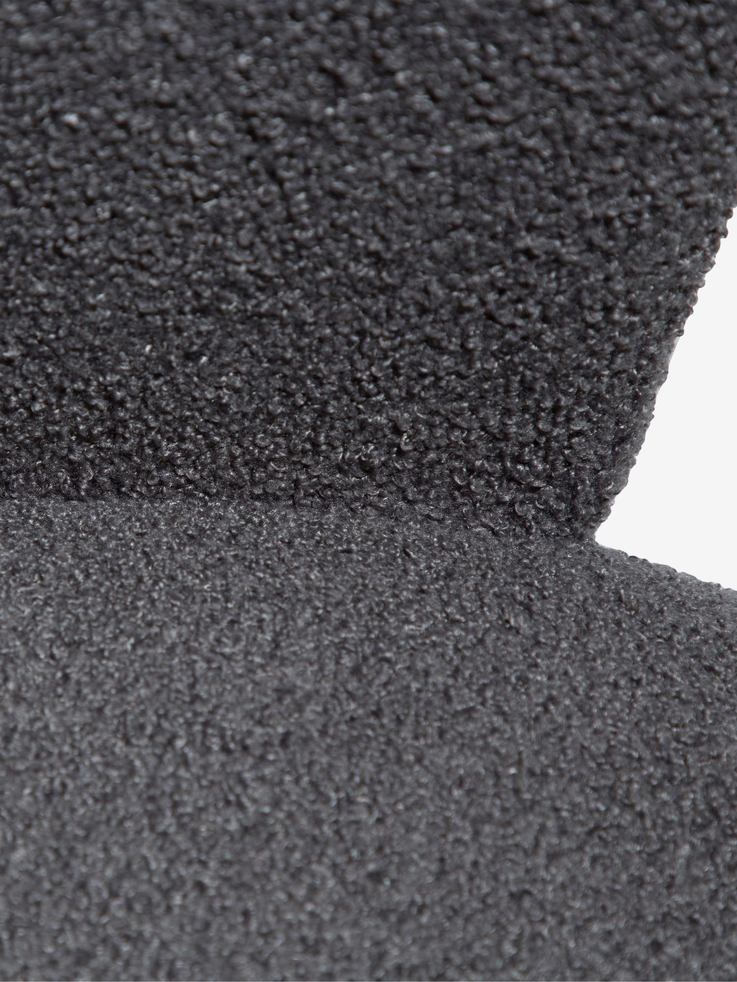 Orbit - Chaise rembourrée en bouclé RPES durable avec pieds en métal