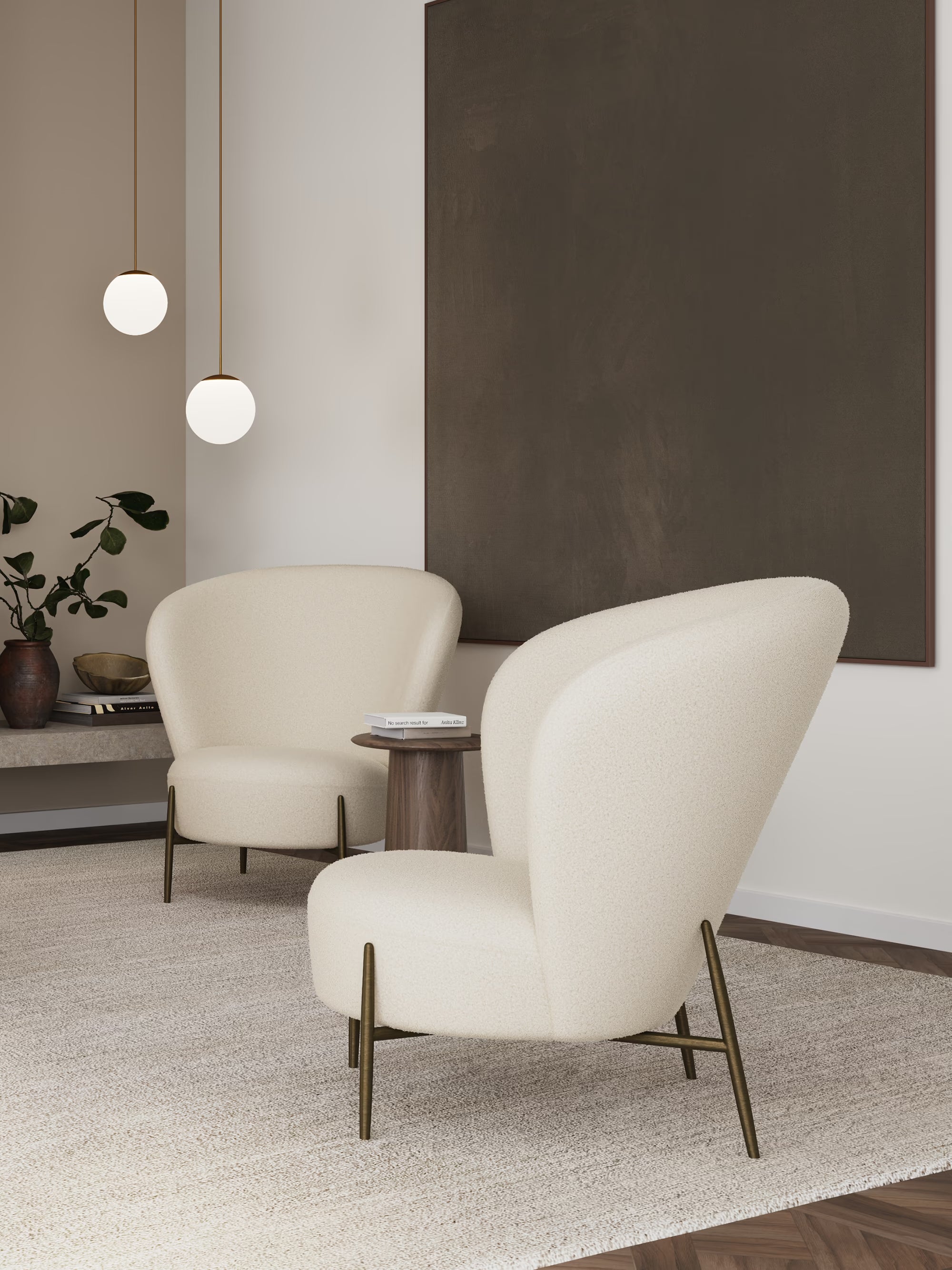 Orbit Sillón – Confort envolvente en diseño bouclé RPES ecológico