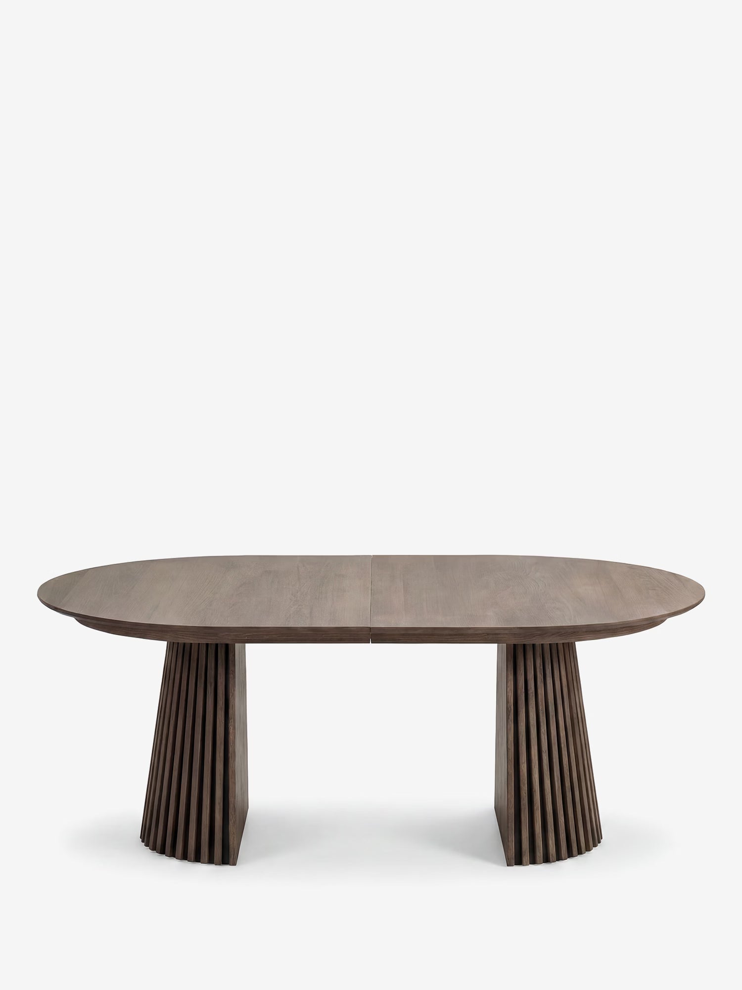 Osaka Tavolo da pranzo allungabile in rovere affumicato e basi scultoree - da 200 a 300 cm FSC® 100%