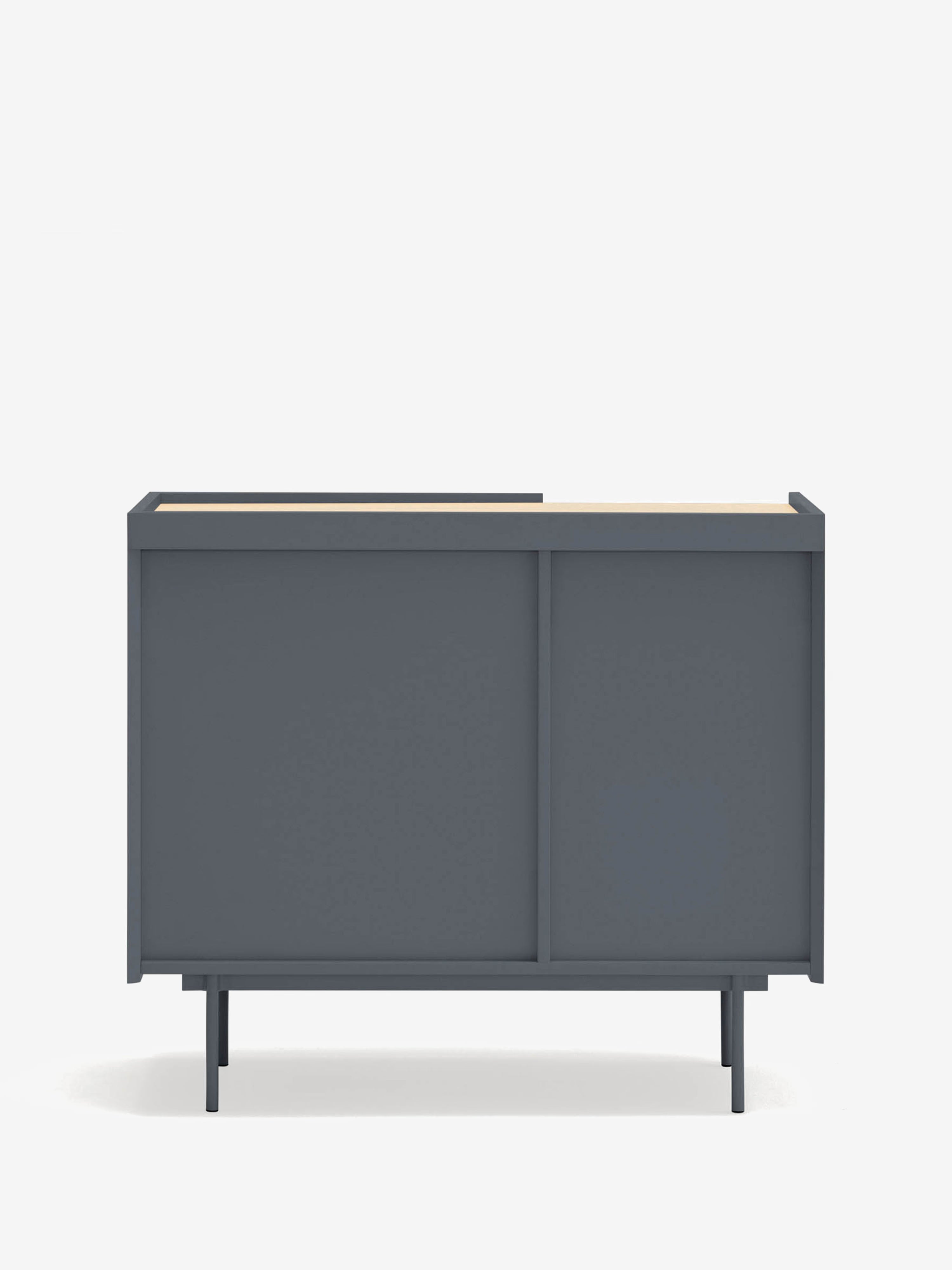 Otto cassettiera in rovere naturale e antracite – Comò moderno 88 x 78 cm