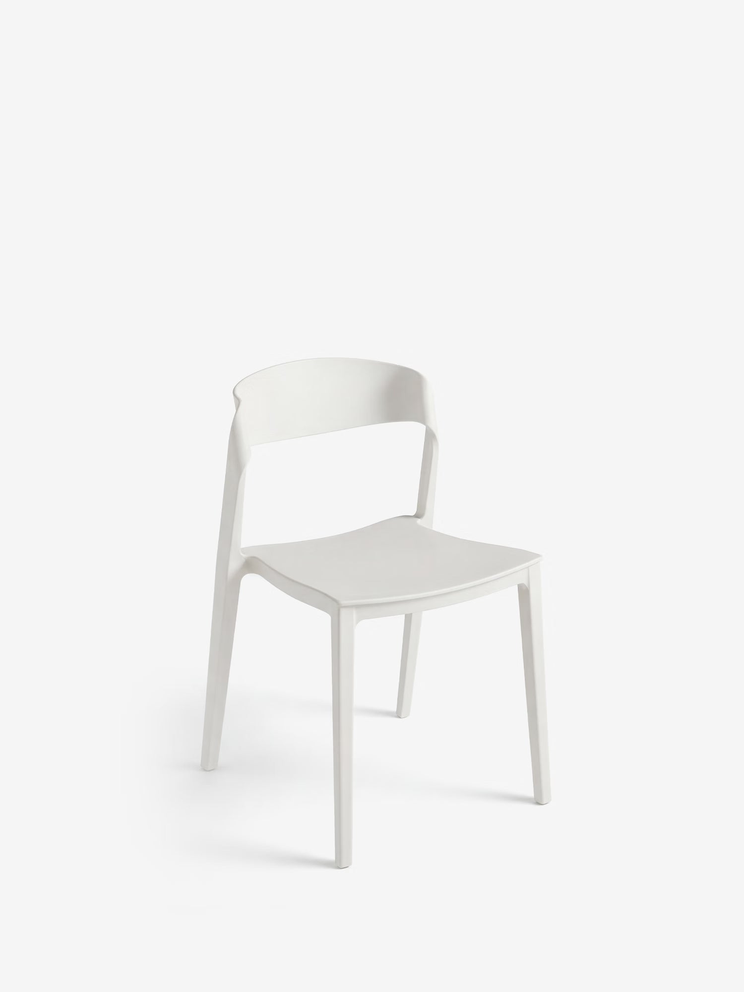 Perla Silla apilable de polipropileno con diseño moderno y versátil