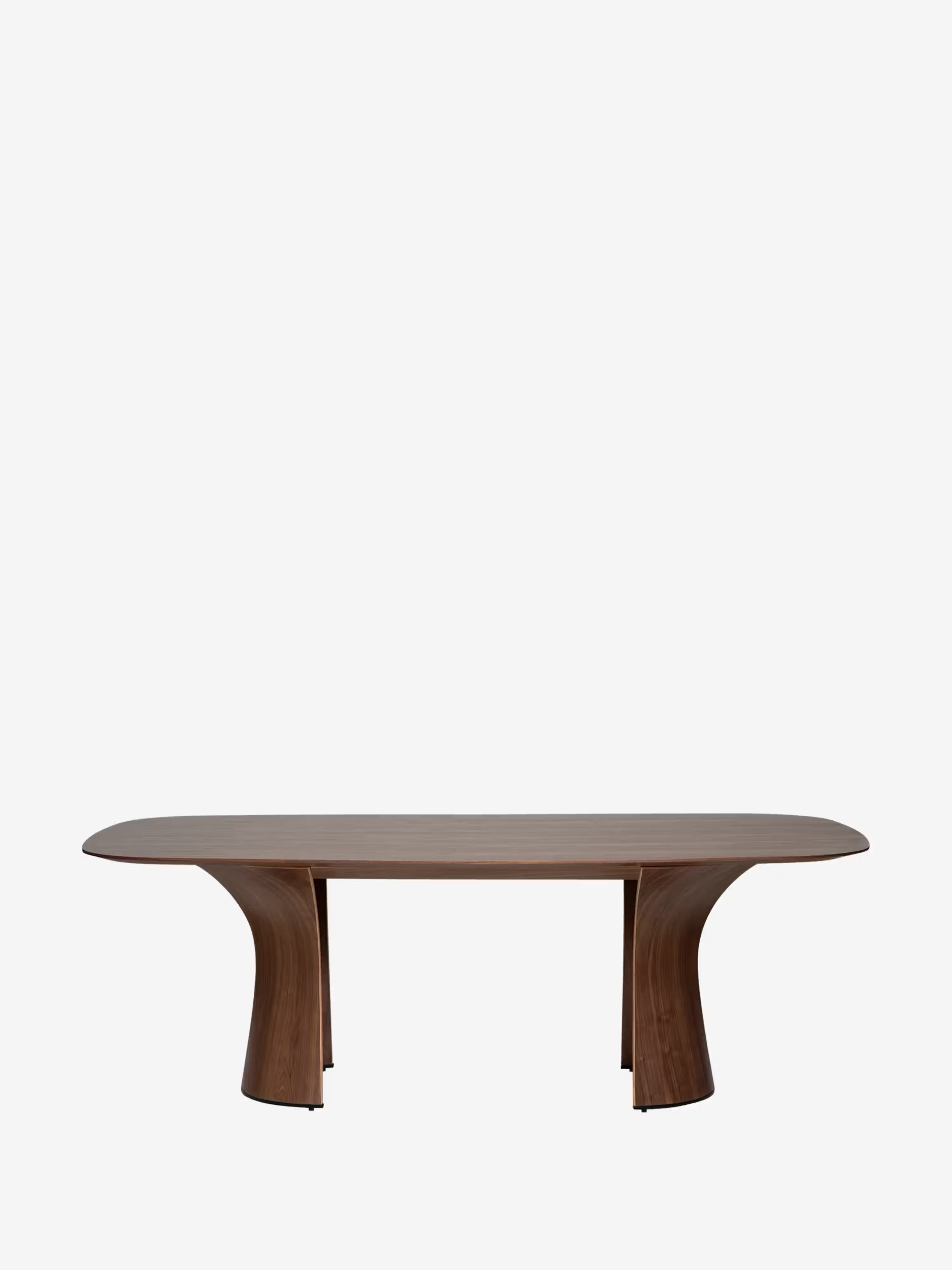 Root mesa de comedor escultórica en madera de nogal 220 x 110 cm