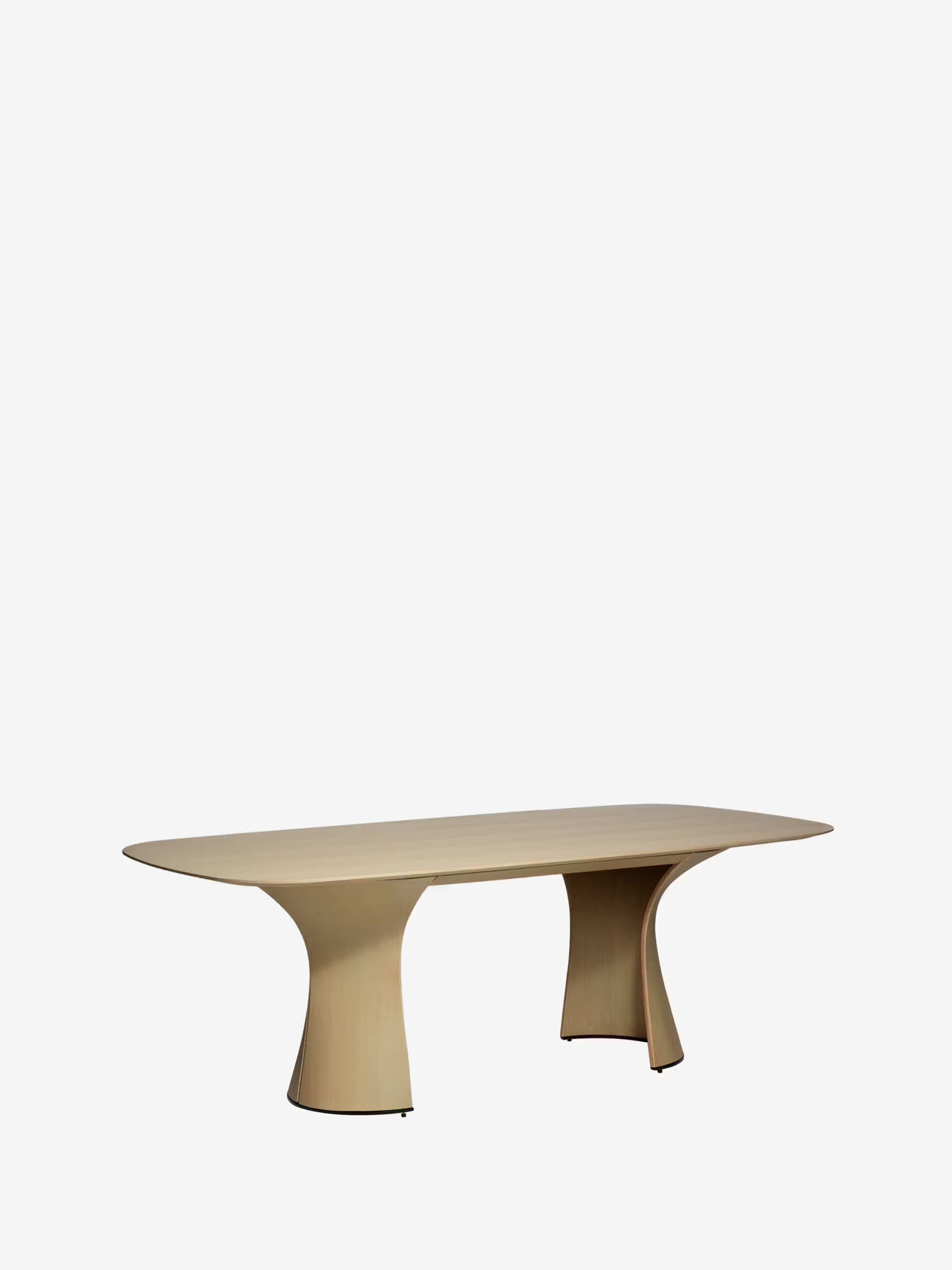 Root mesa de comedor escultórica en madera - Roble claro 220 x 110 cm