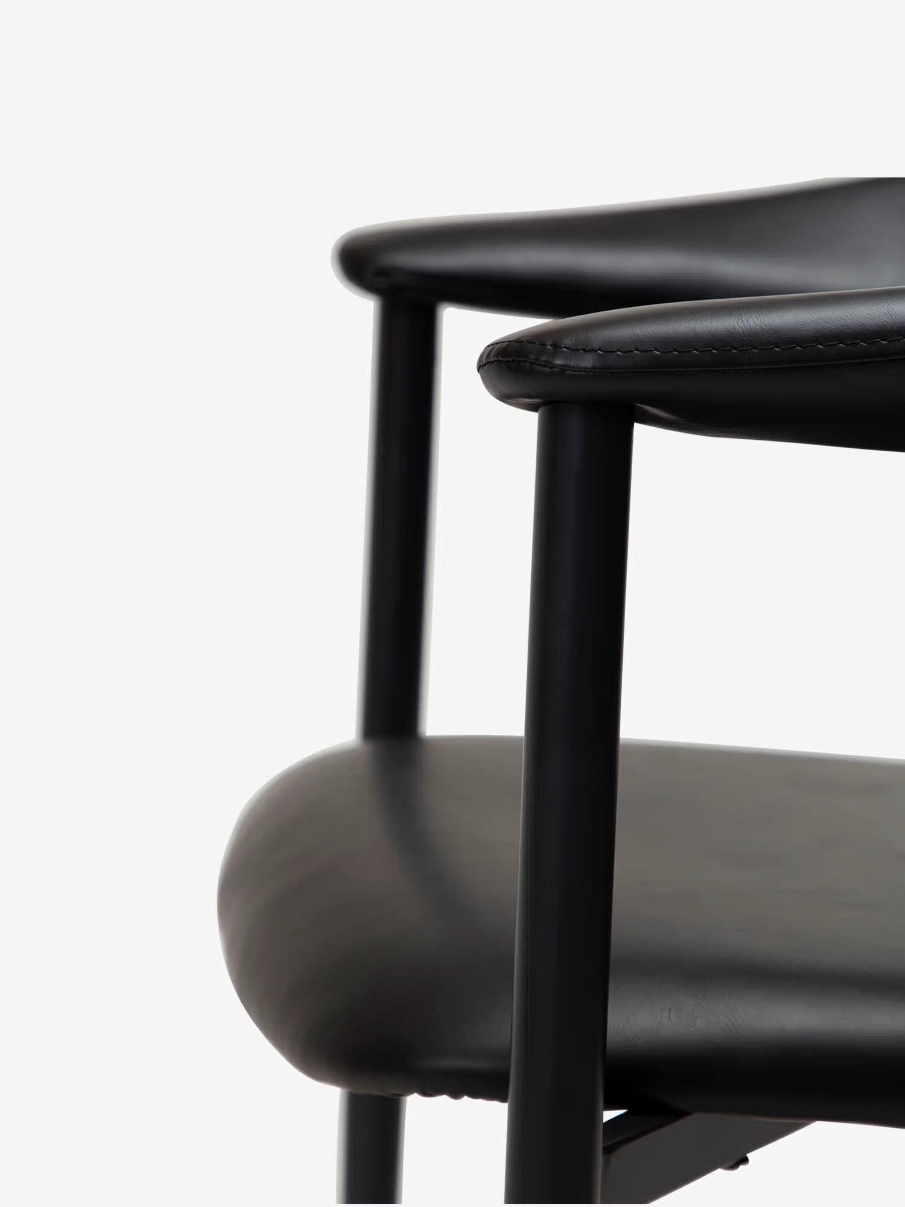 Rover chaise avec accoudoirs en cuir art. - design moderne industriel-chic