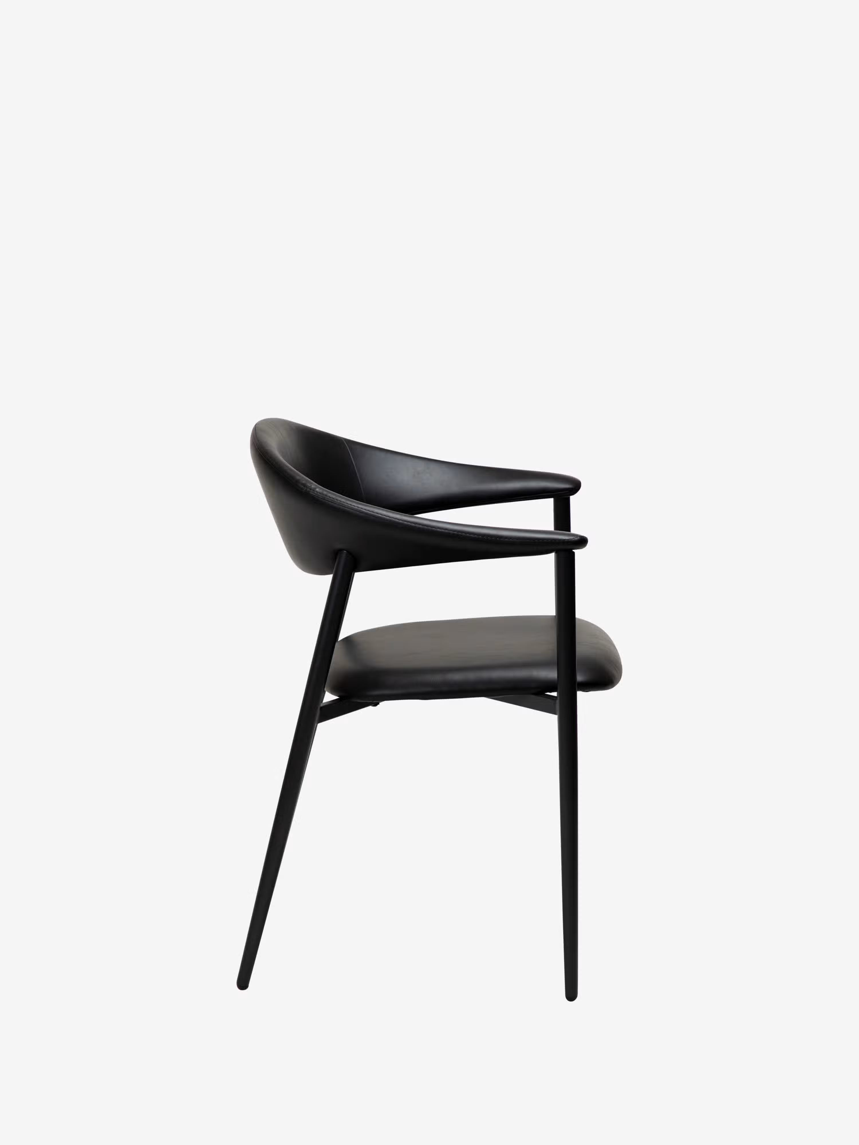 Rover chaise avec accoudoirs en cuir art. - design moderne industriel-chic