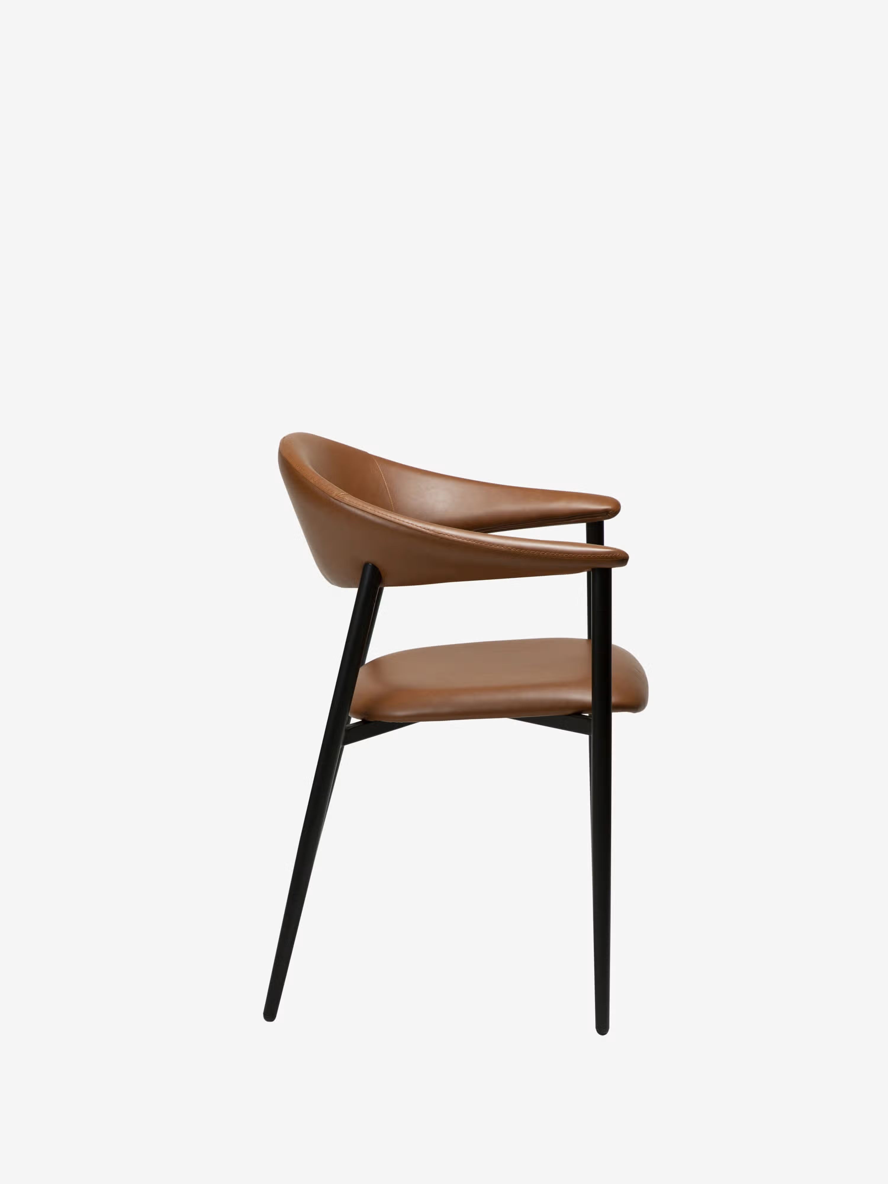 Rover chaise avec accoudoirs en cuir art. - design moderne industriel-chic