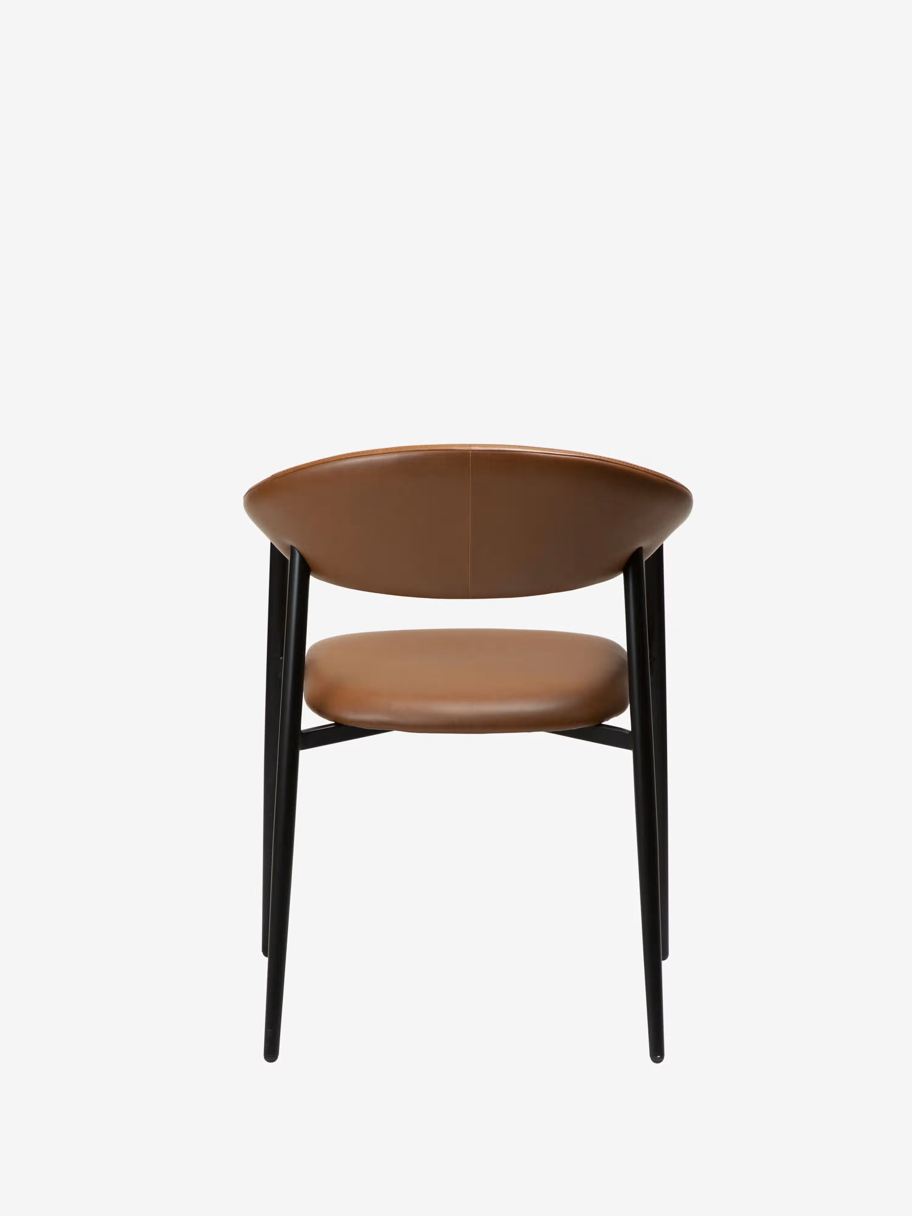 Rover chaise avec accoudoirs en cuir art. - design moderne industriel-chic