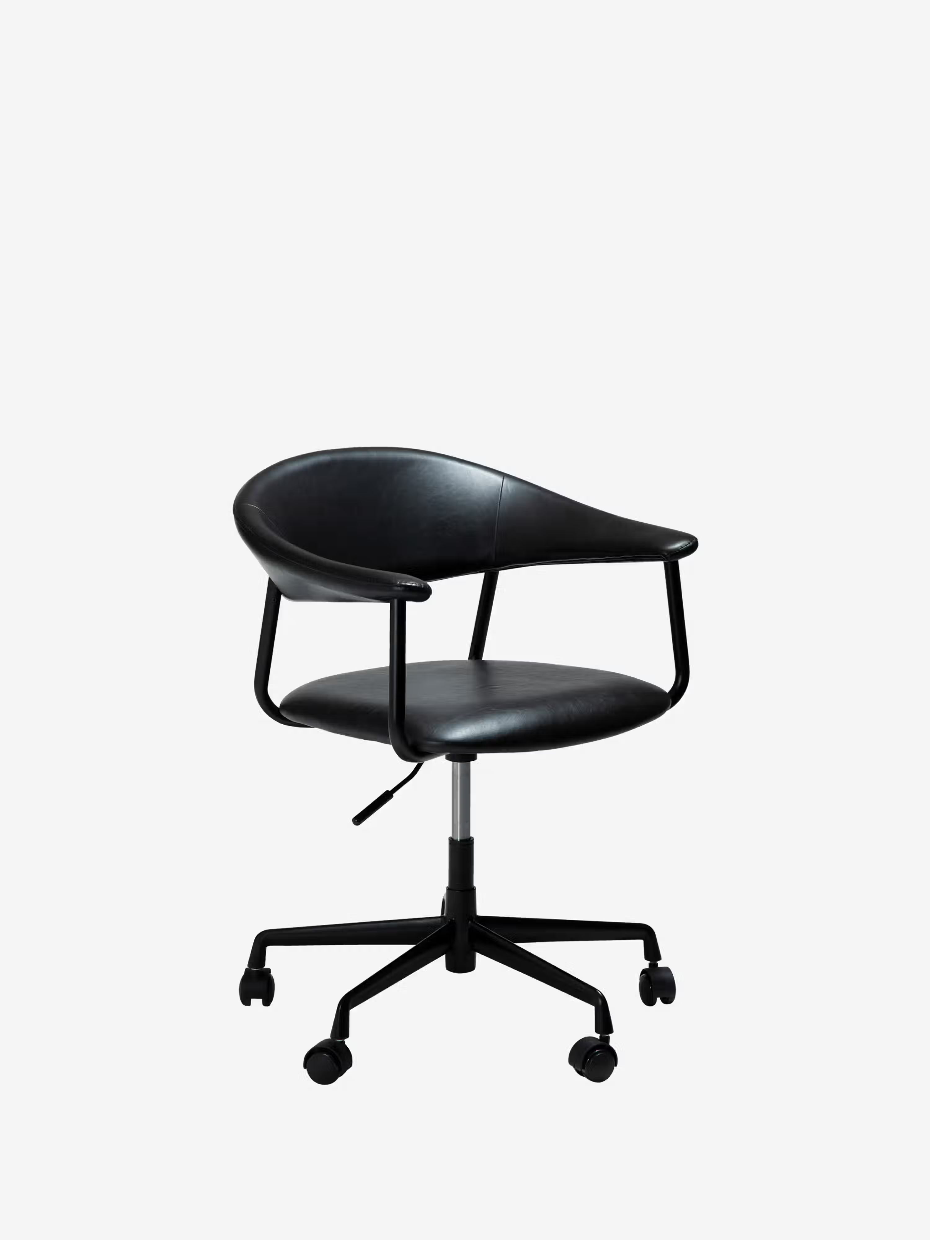 Rover chaise de bureau en cuir durable - design moderne industriel-chic