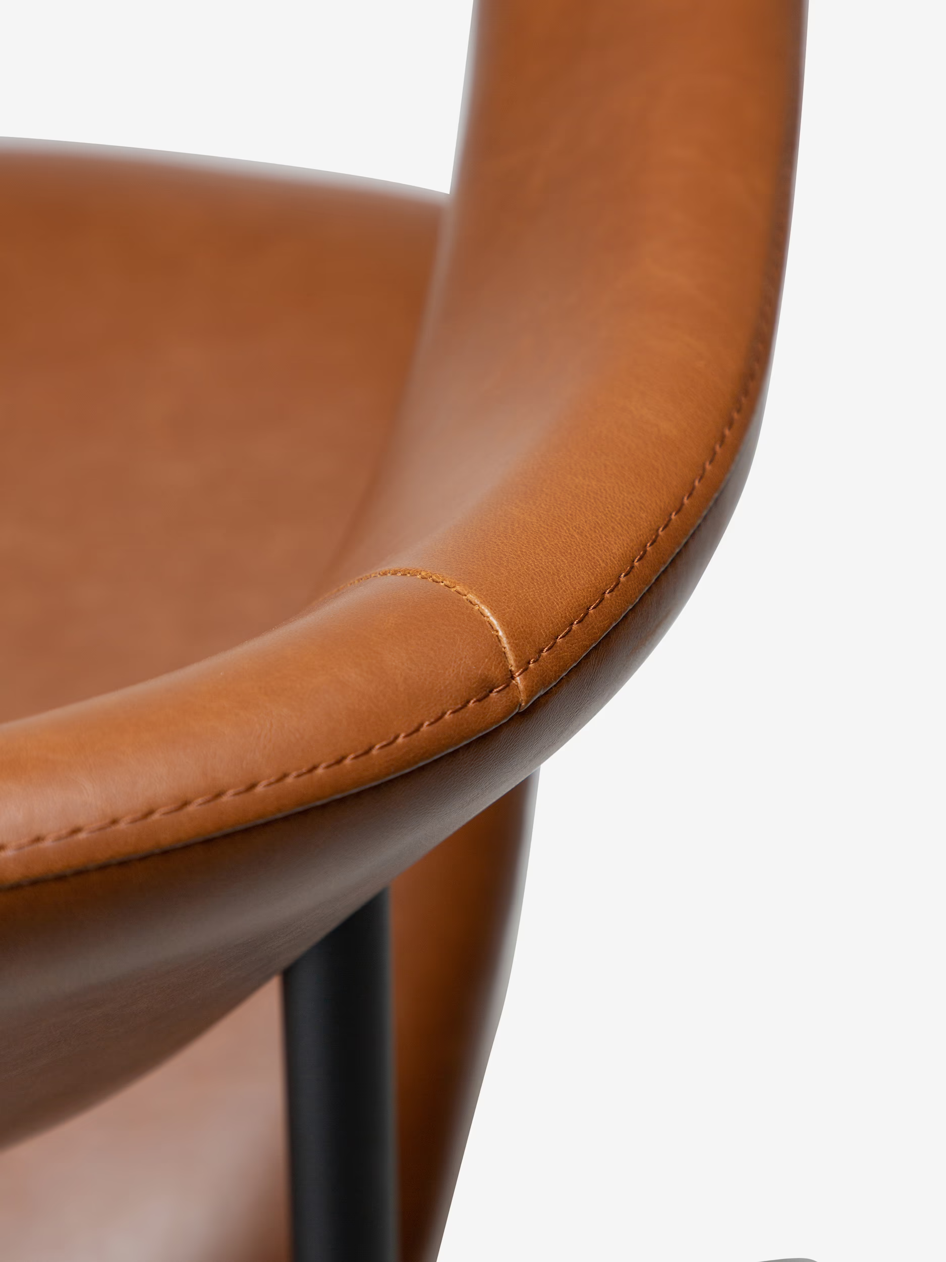 Rover chaise de bureau en cuir durable - design moderne industriel-chic