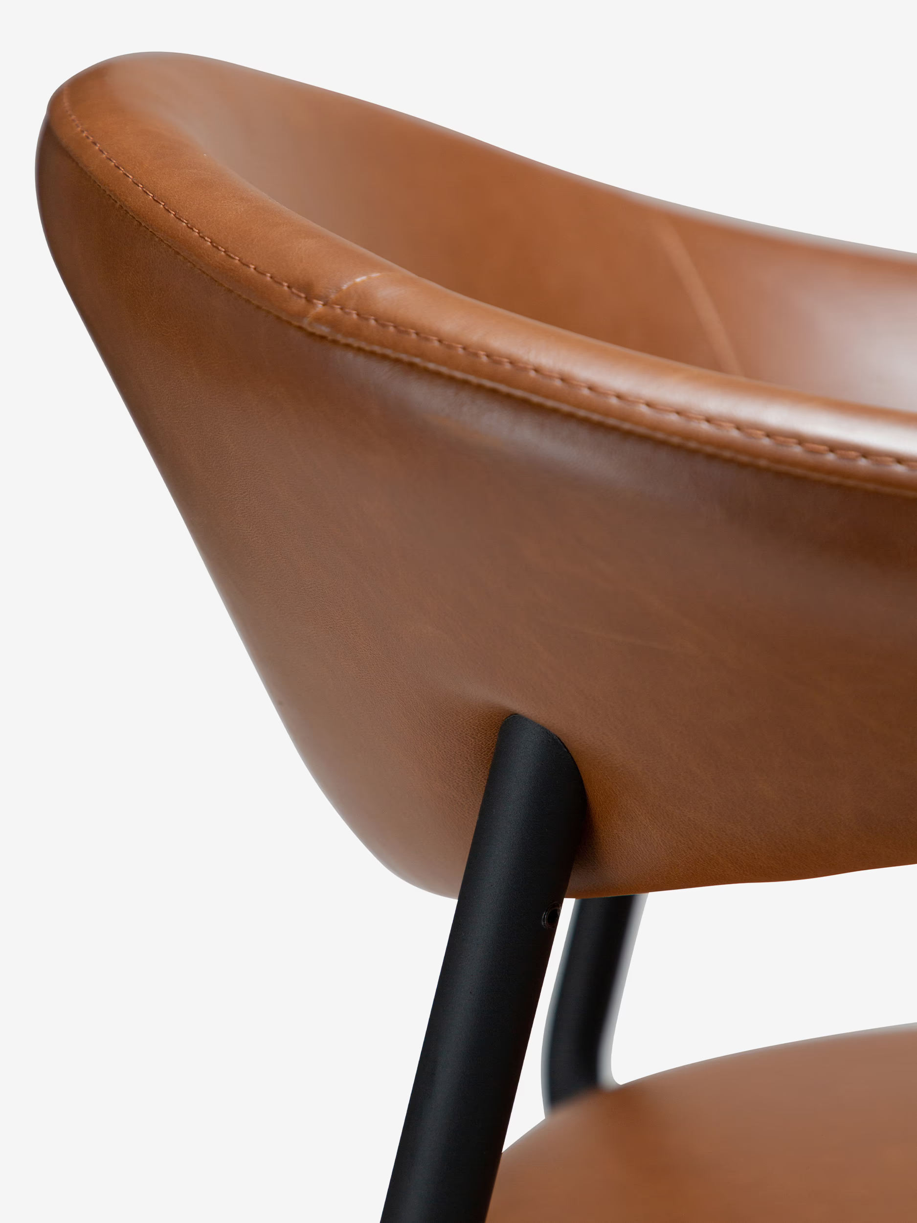 Rover chaise de bureau en cuir durable - design moderne industriel-chic