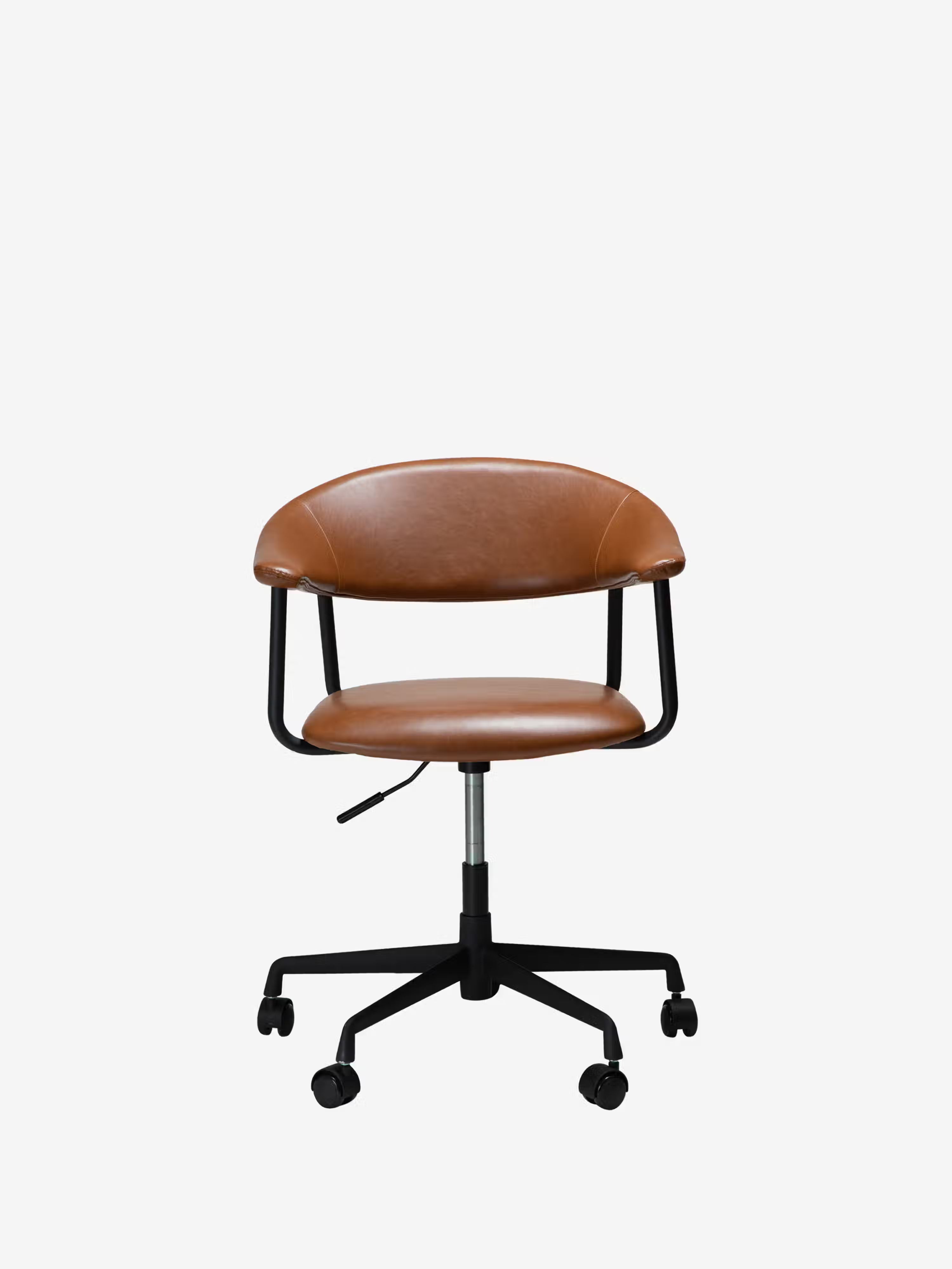 Rover chaise de bureau en cuir durable - design moderne industriel-chic