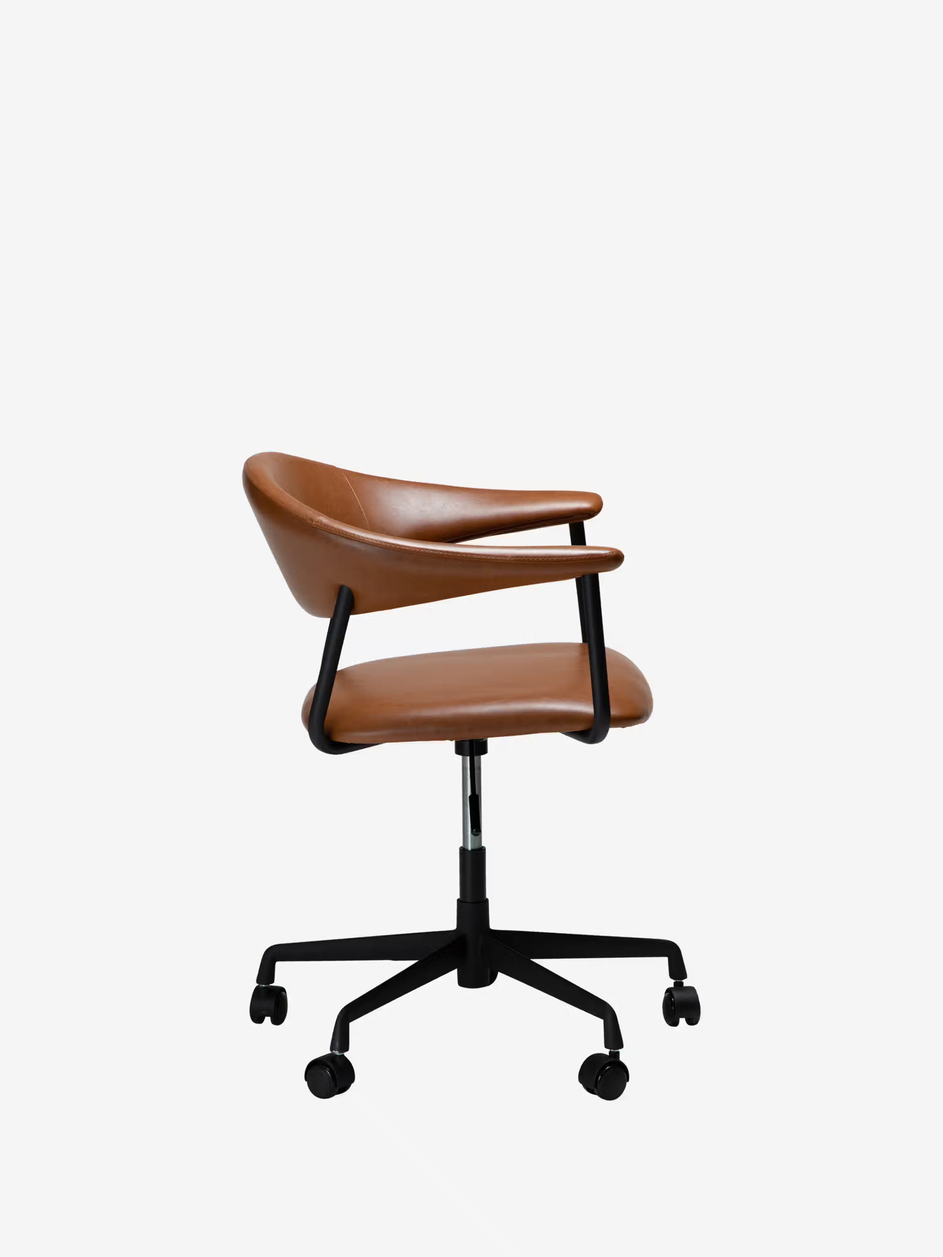 Rover chaise de bureau en cuir durable - design moderne industriel-chic