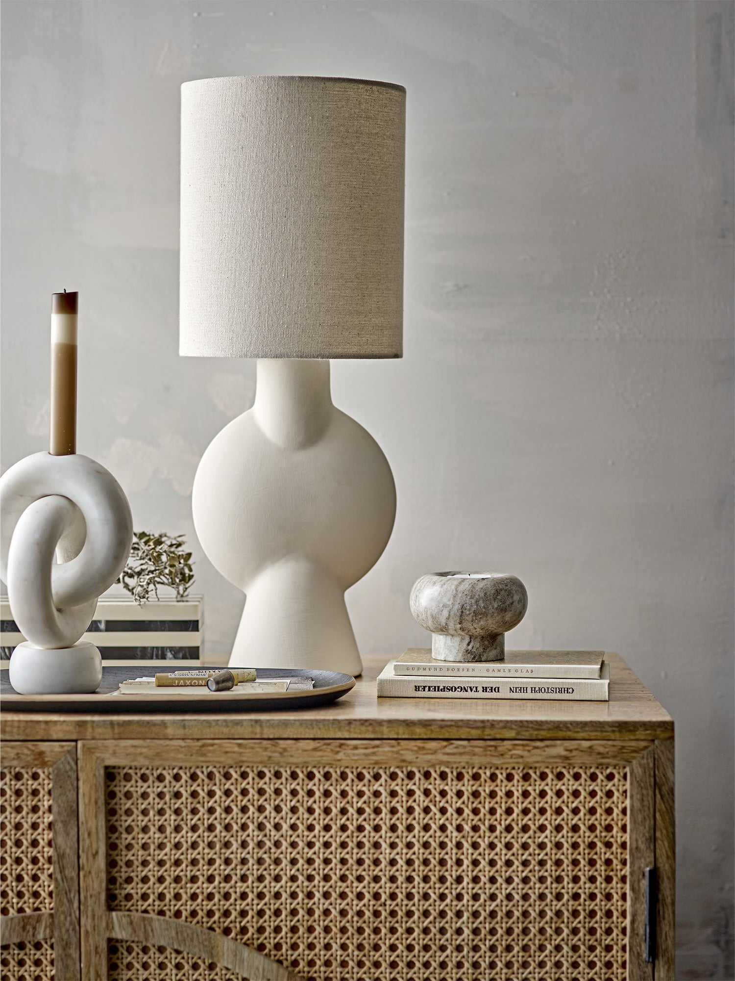 Sergio Lampada da Tavolo in Gres – Design Minimal Scultoreo
