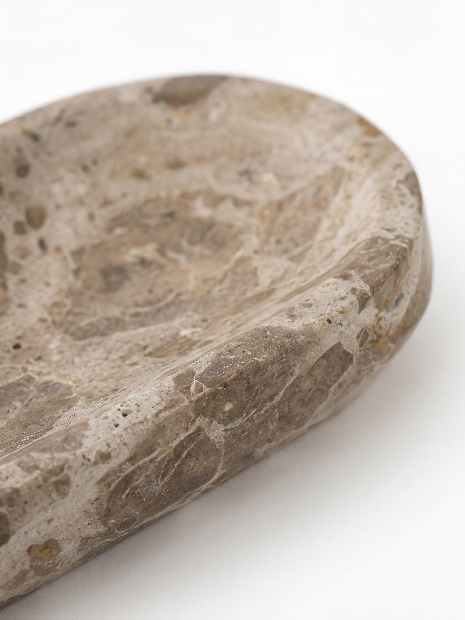 Shao bandeja de mármol natural beige con diseño nórdico esencial
