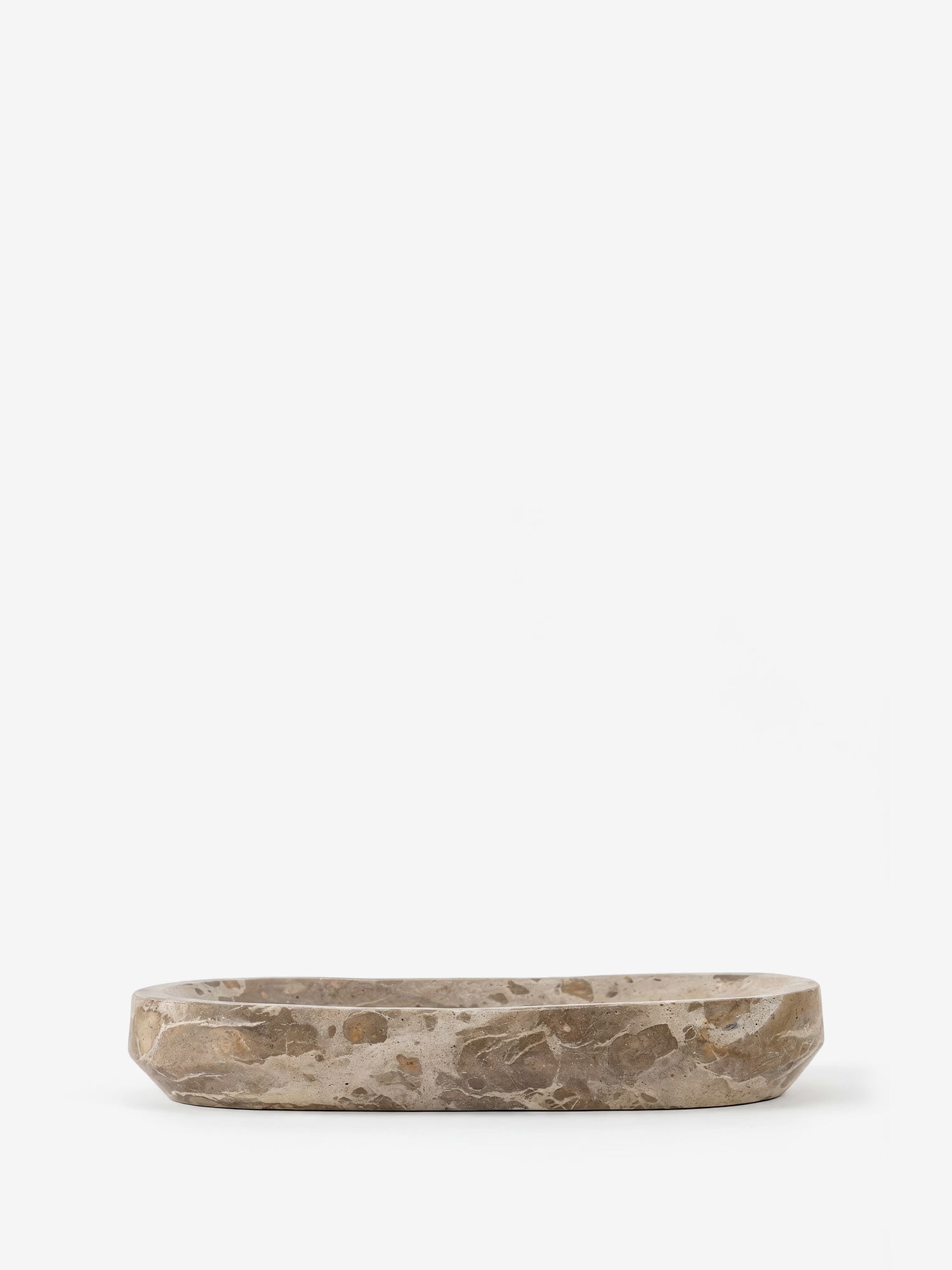 Shao bandeja de mármol natural beige con diseño nórdico esencial