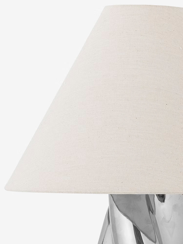 Silva Lampada da tavolo in Gres finitura color argento - Design Nordico
