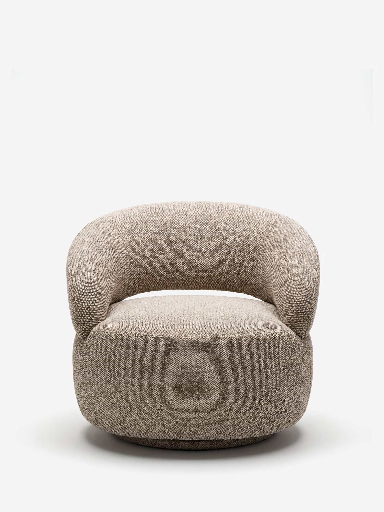 Sion Poltrona lounge in tessuto color sabbia FSC® 100%