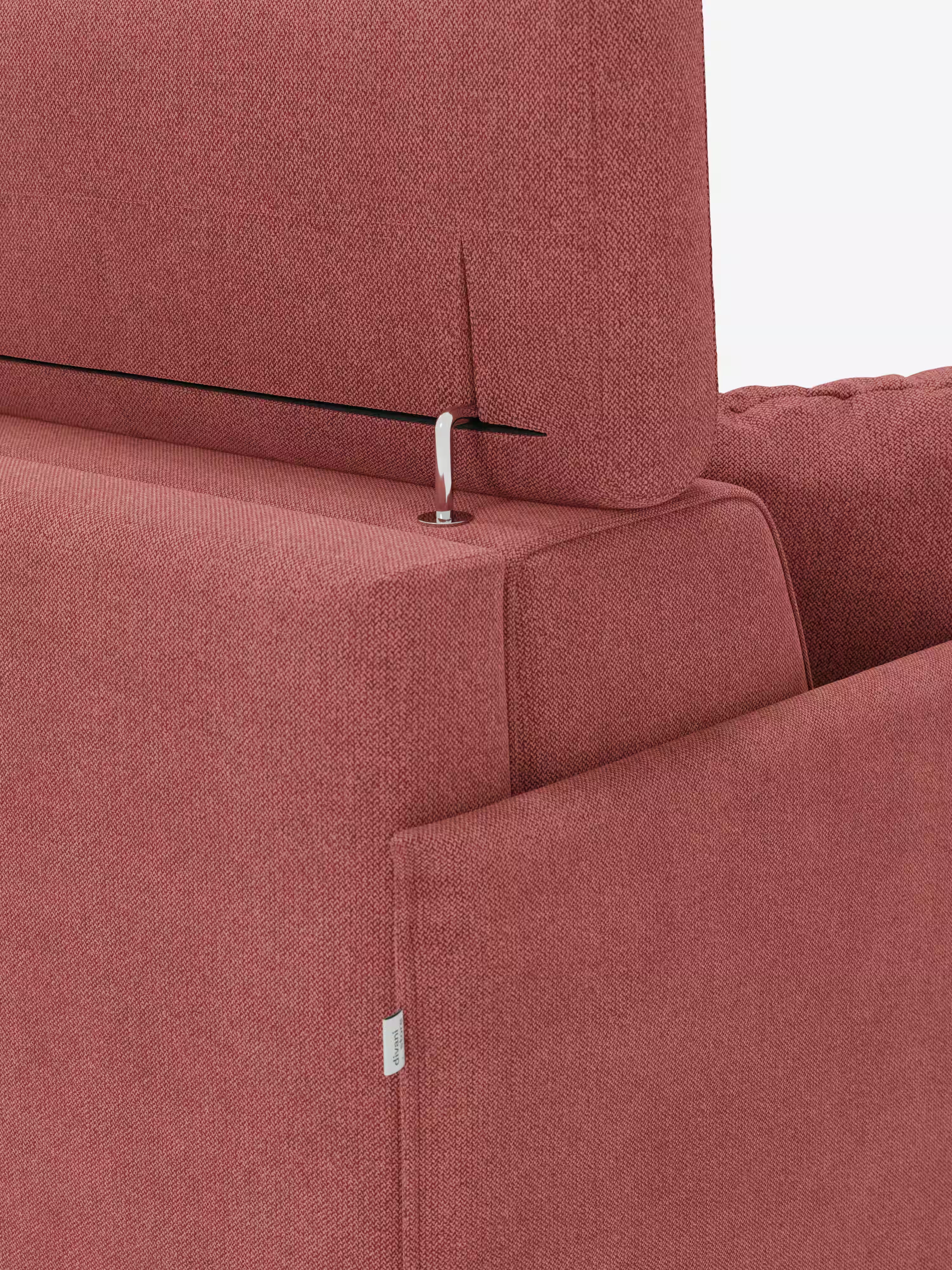 Sole Divano letto angolare con penisola contenitore – poggiatesta reclinabili e rivestimento smacchiabile