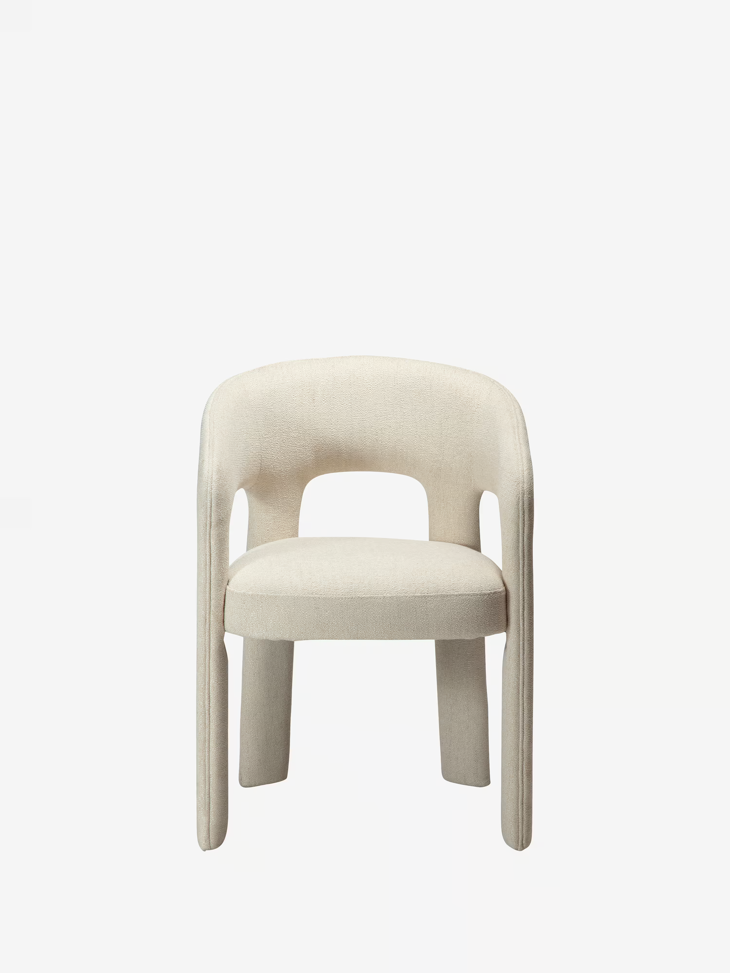 Splendor chaise en tissu certifié Oeko-tex - Bouclé de Charme & Confort Enveloppant
