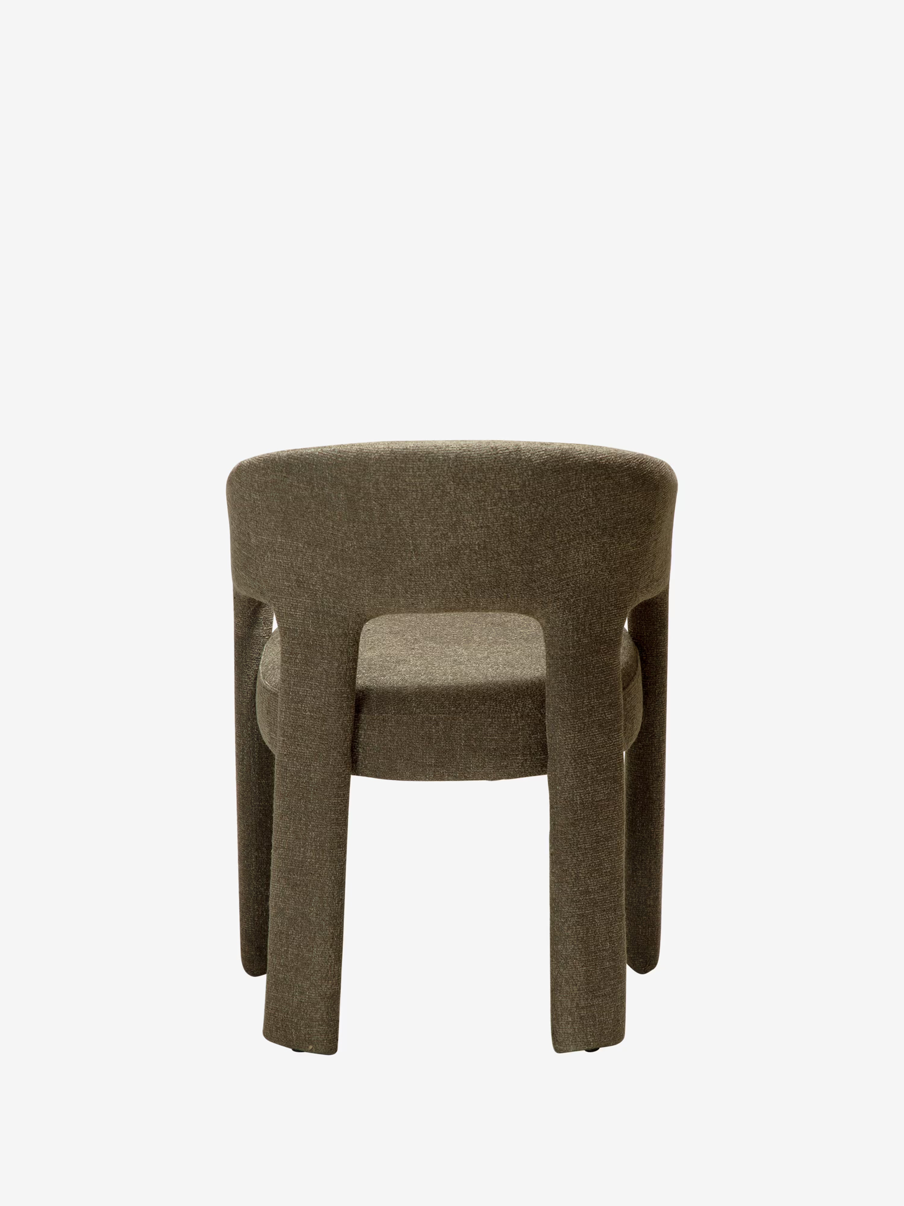 Splendor chaise en tissu certifié Oeko-tex - Bouclé de Charme & Confort Enveloppant