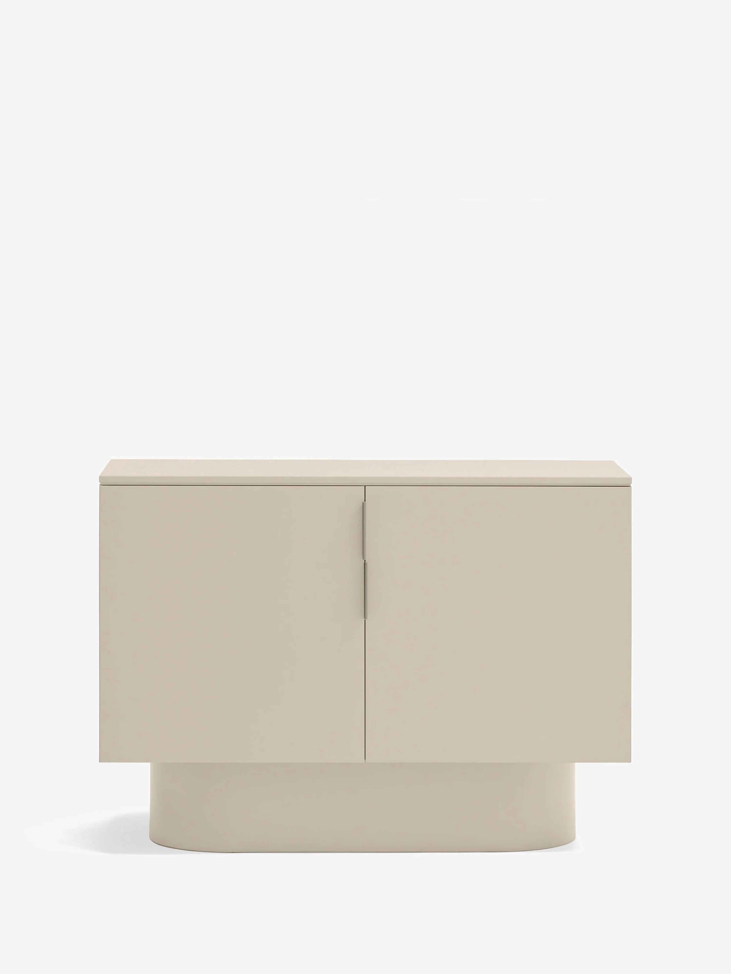 Totem comò beige sabbia a 2 ante - mobile contenitore 110 x 80 cm