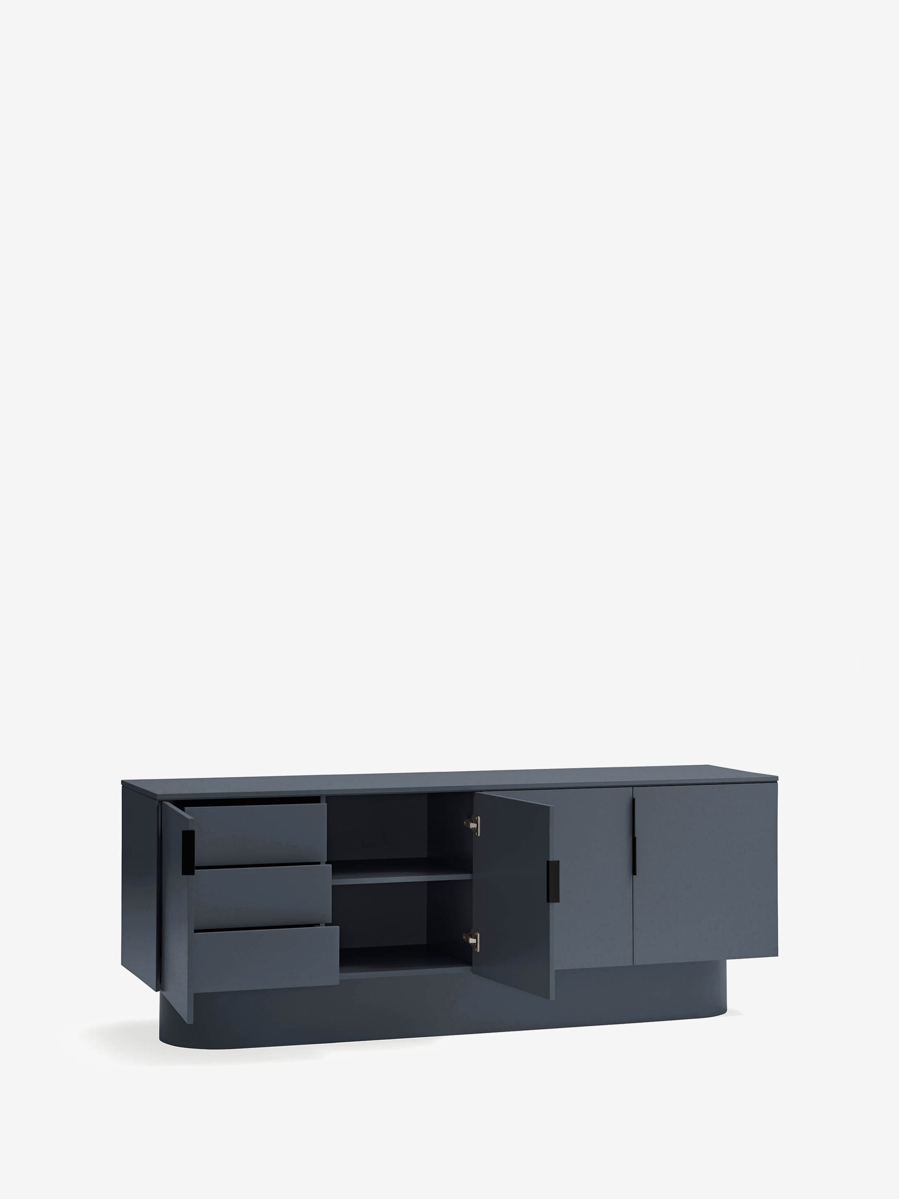 Totem aparador en MDF gris antracita - aparador moderno 200 x 78 cm
