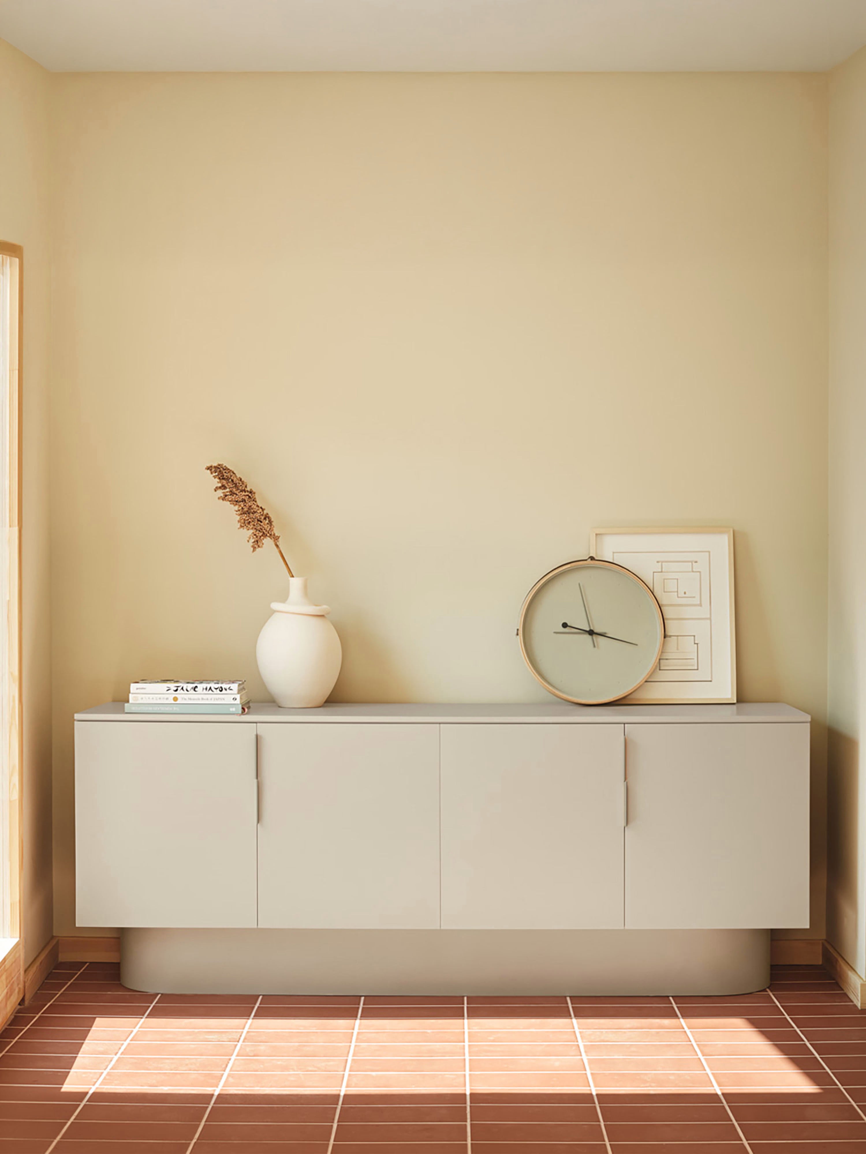 Totem aparador en MDF beige arena - aparador moderno 200 x 78 cm
