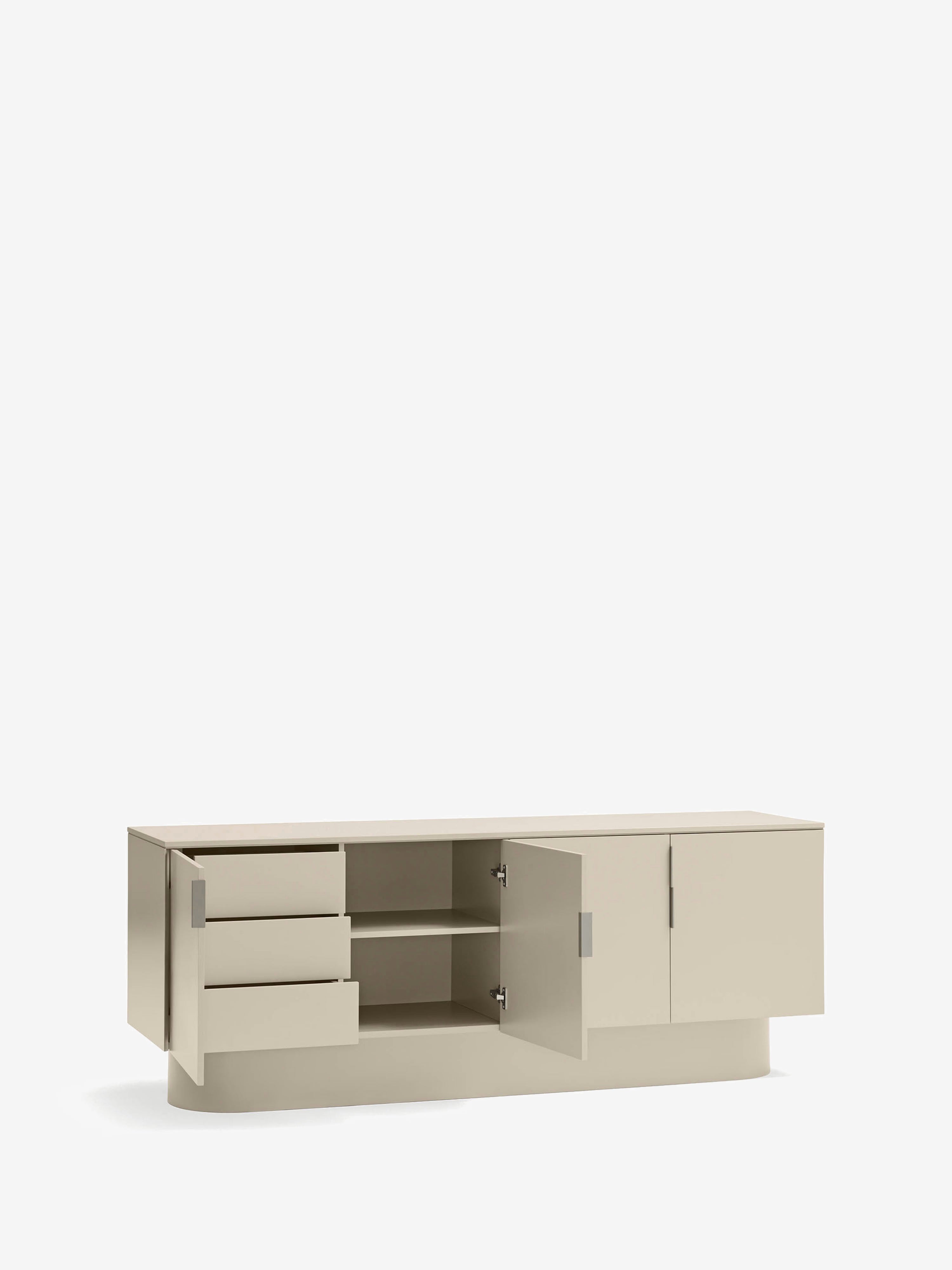 Totem aparador en MDF beige arena - aparador moderno 200 x 78 cm