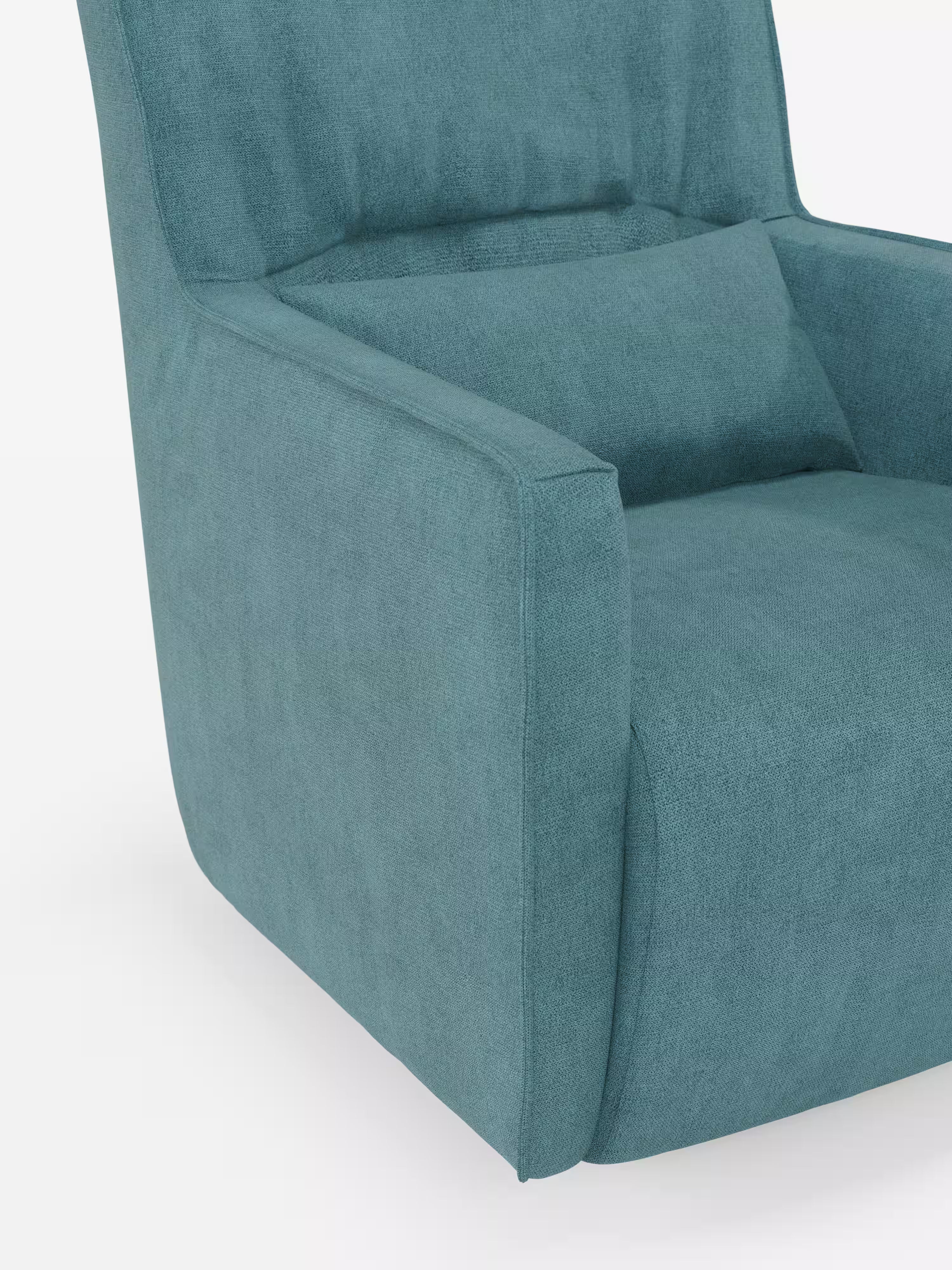 Tulla poltrona girevole con cuscino poggiareni - design elegante in tessuto impermeabile