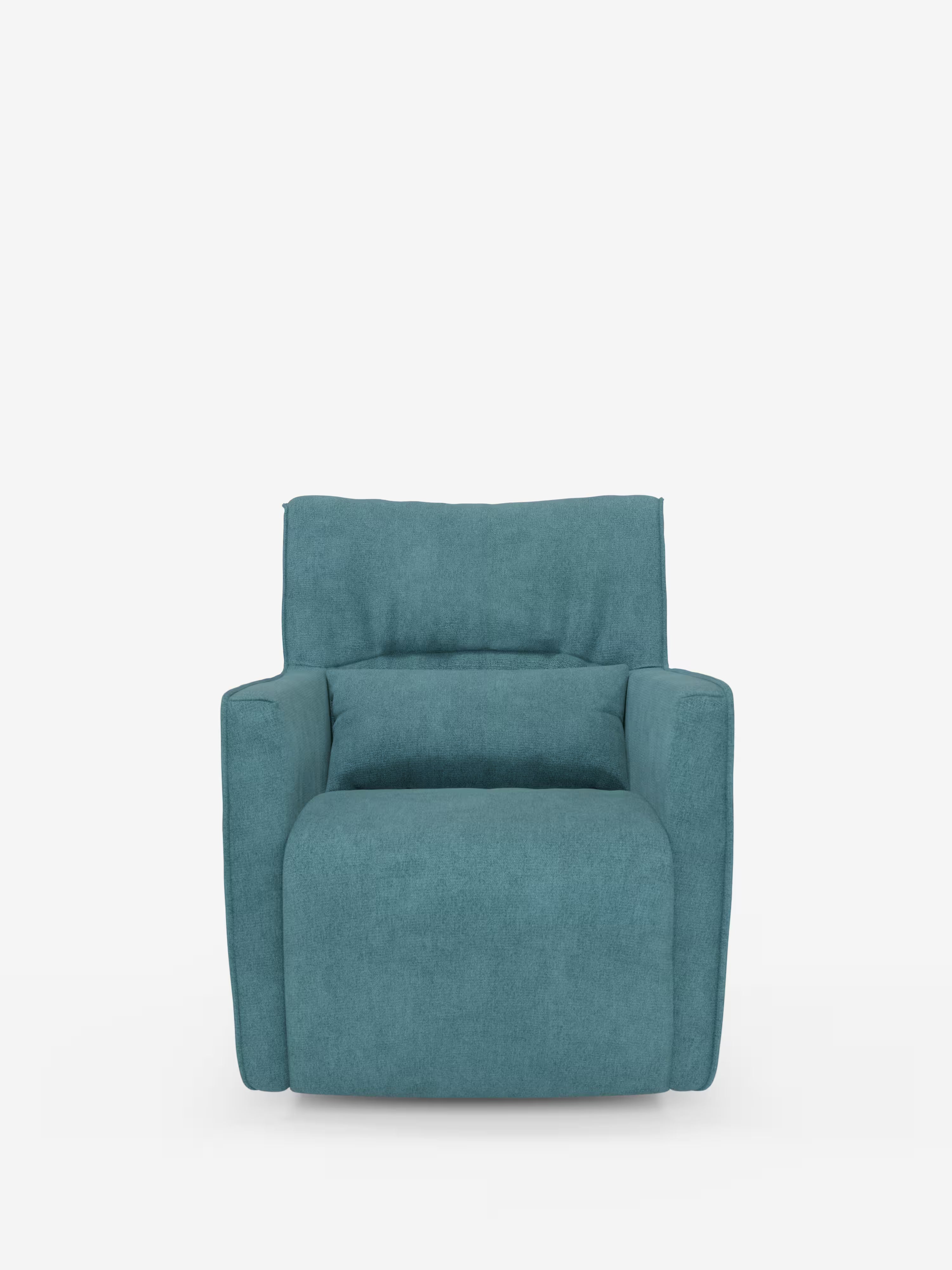 Tulla poltrona girevole con cuscino poggiareni - design elegante in tessuto impermeabile