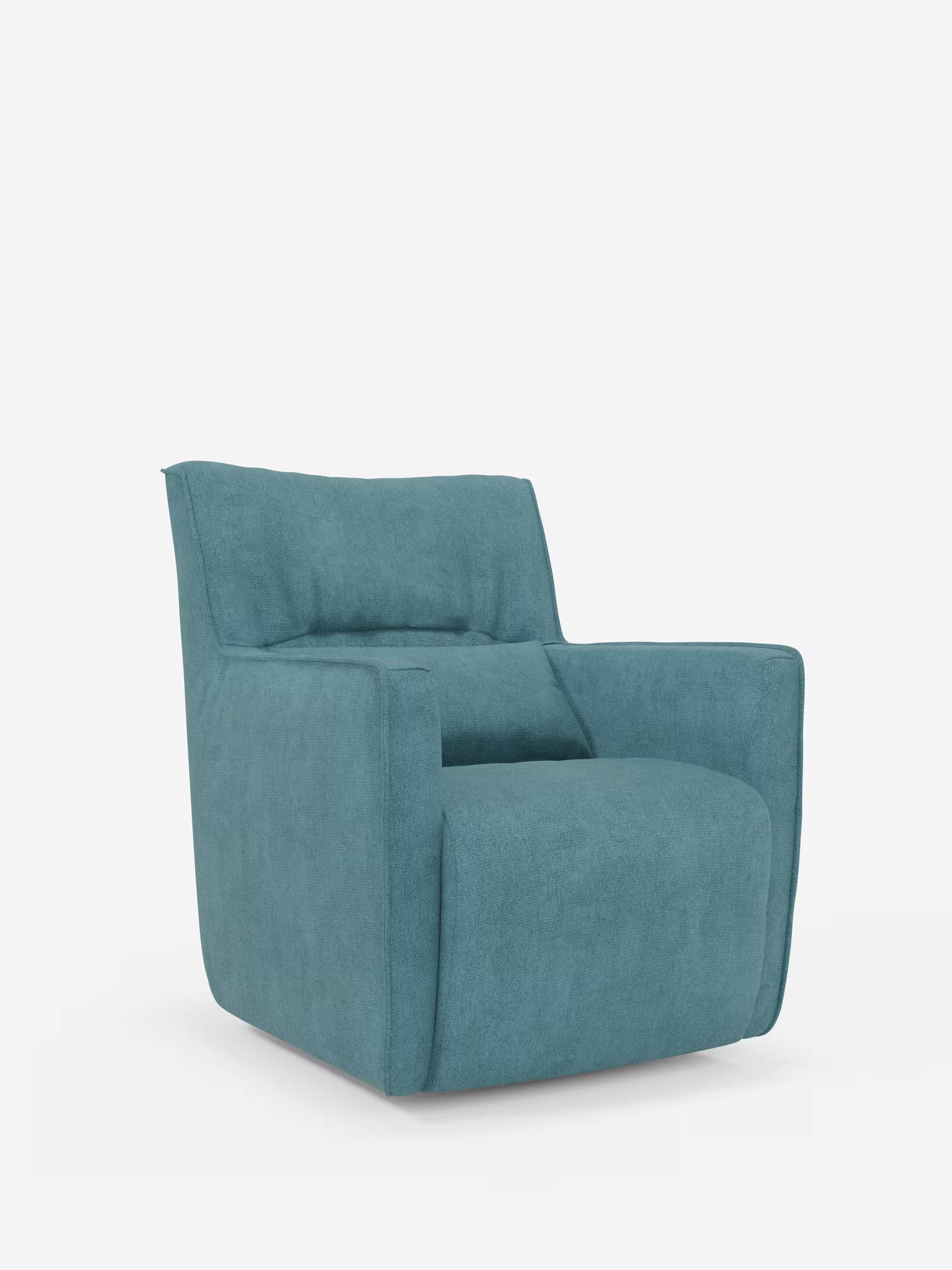 Tulla poltrona girevole con cuscino poggiareni - design elegante in tessuto impermeabile