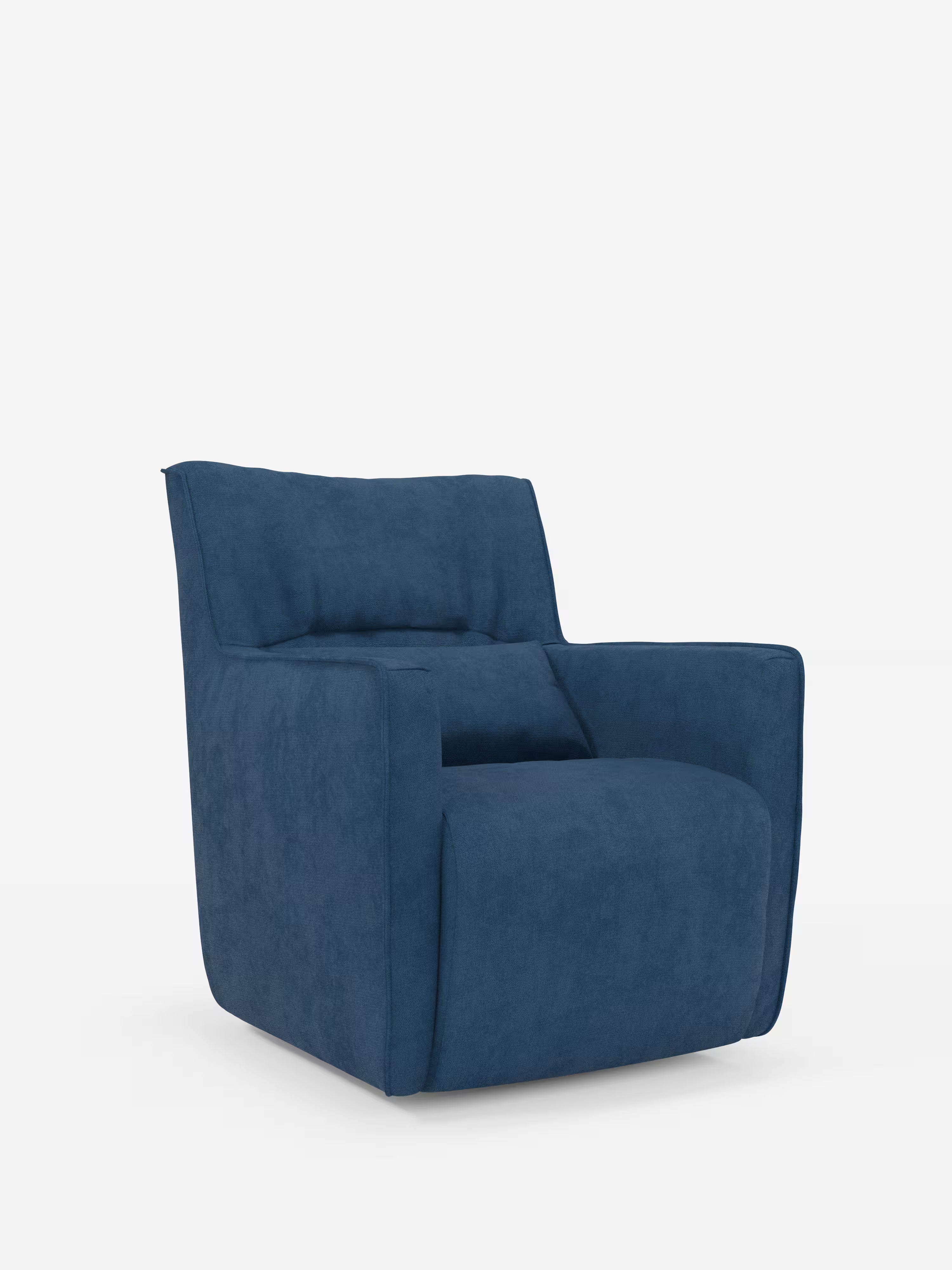 Tulla poltrona girevole con cuscino poggiareni - design elegante in tessuto impermeabile