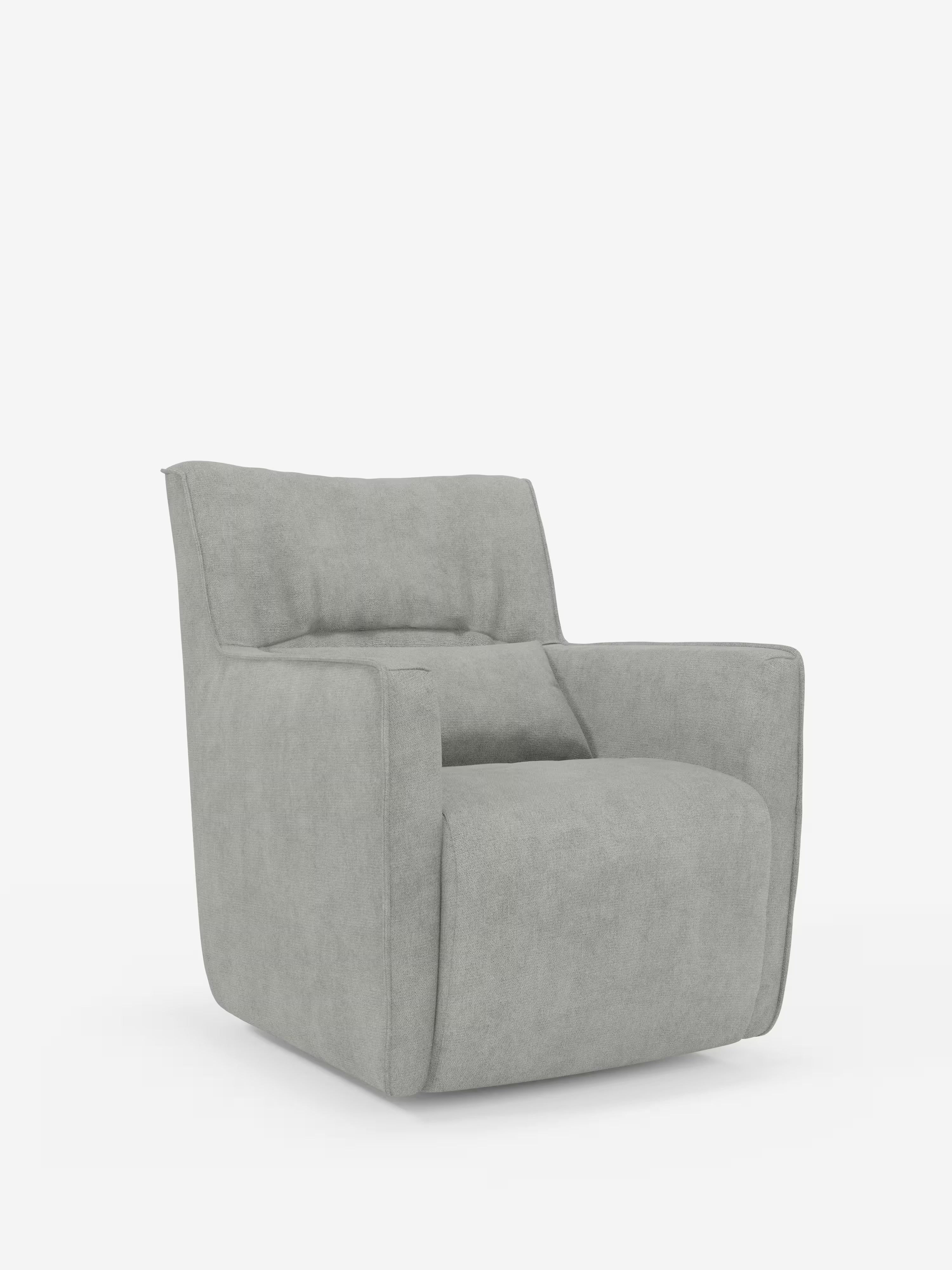 Tulla poltrona girevole con cuscino poggiareni - design elegante in tessuto impermeabile