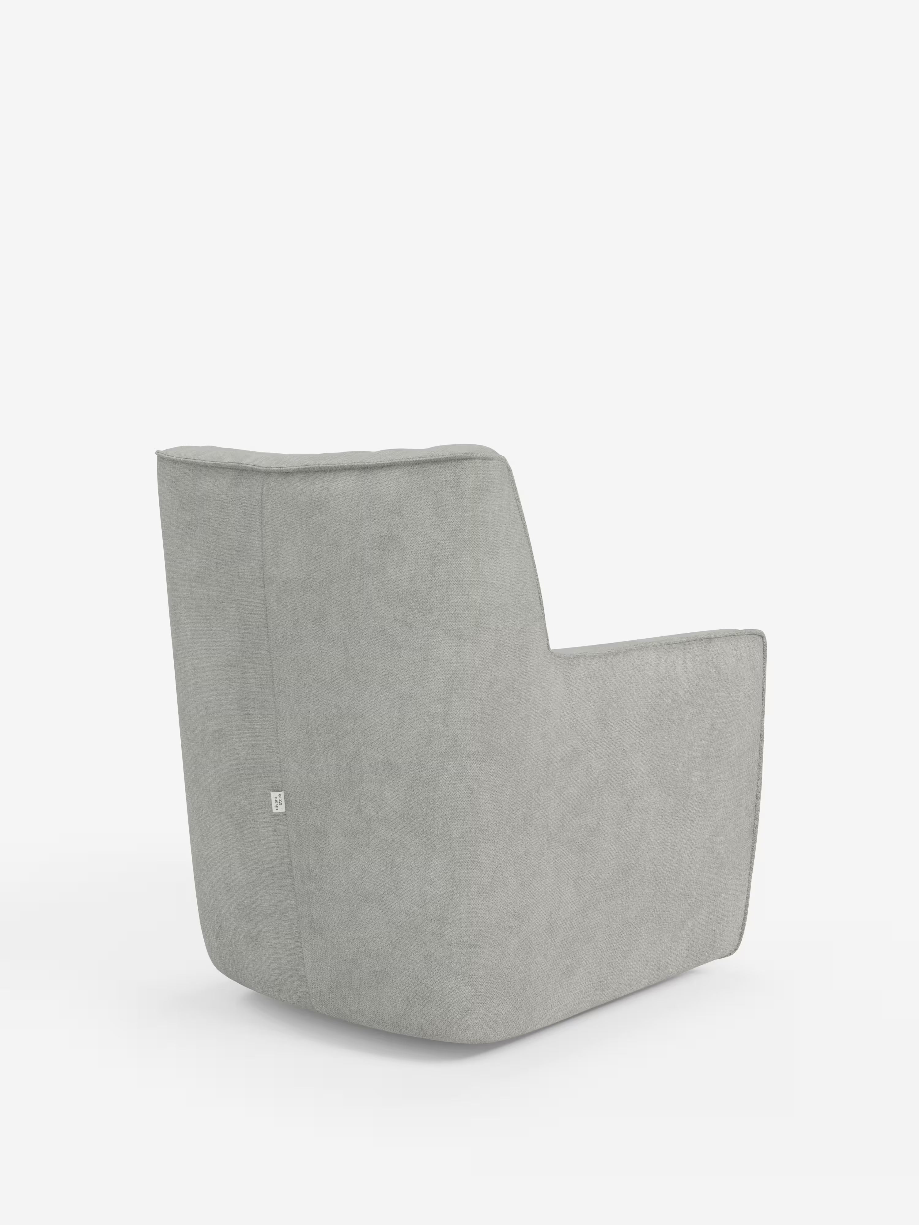 Tulla poltrona girevole con cuscino poggiareni - design elegante in tessuto impermeabile