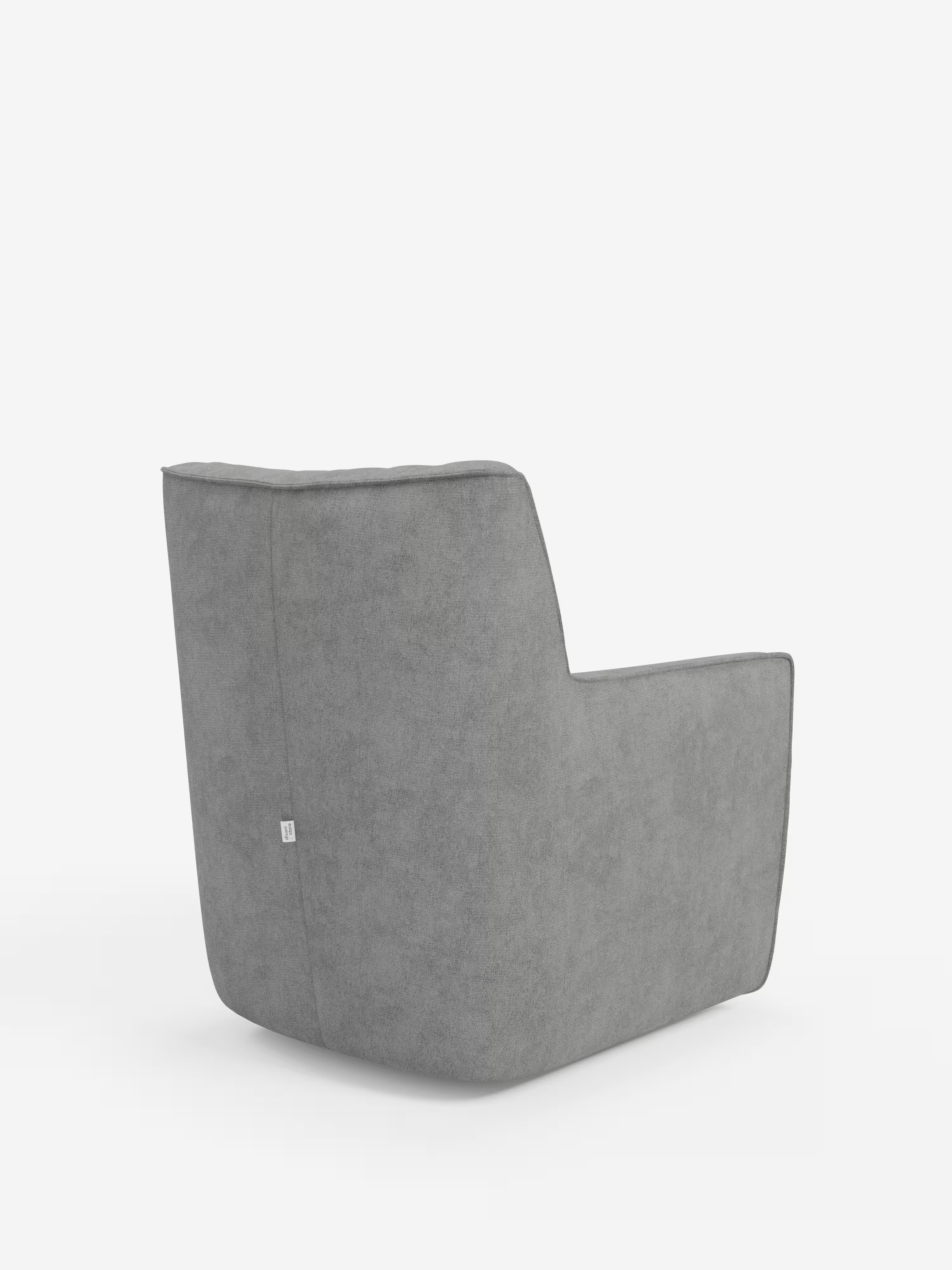 Tulla poltrona girevole con cuscino poggiareni - design elegante in tessuto impermeabile